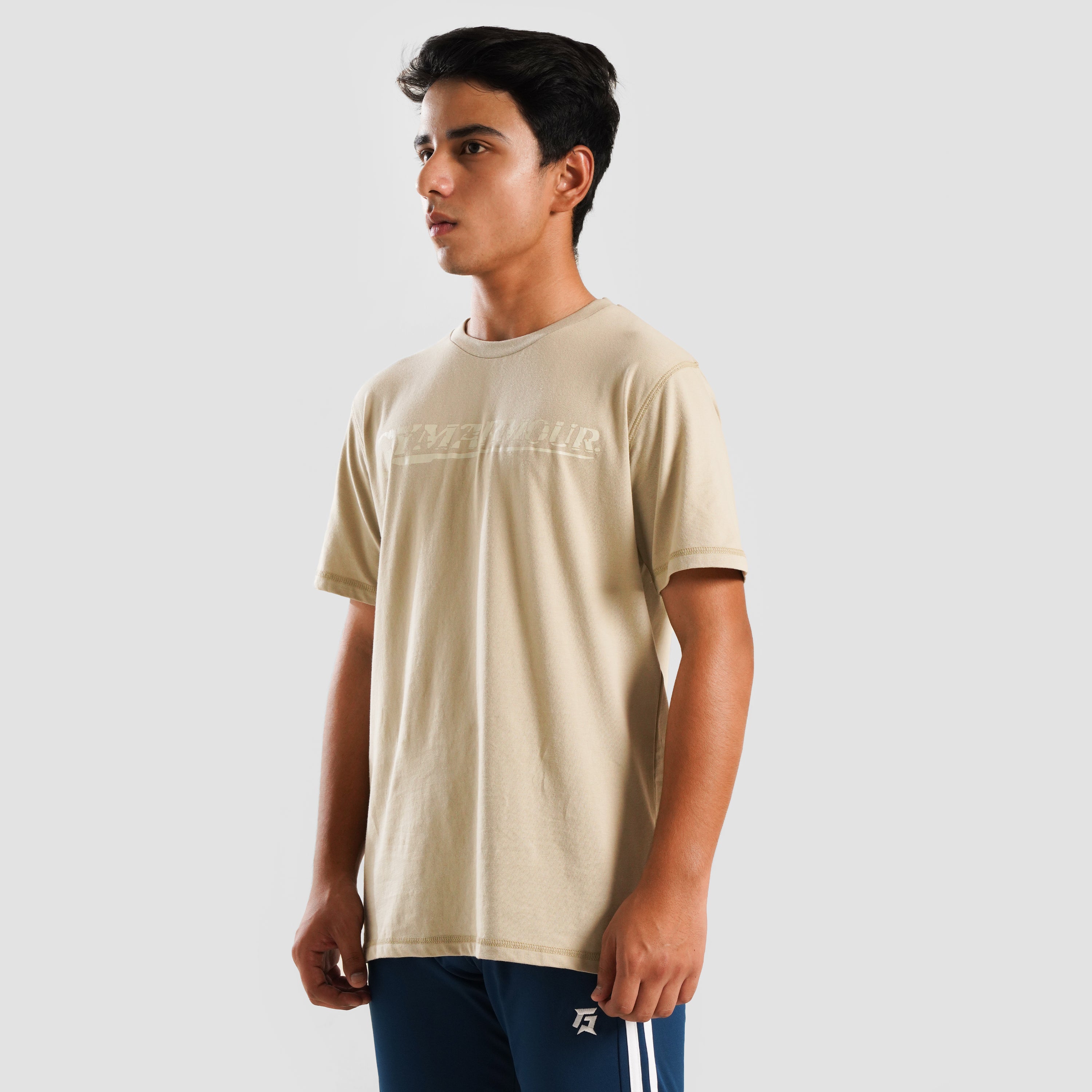 Youth M124 Short Sleeves Tee (Beige)