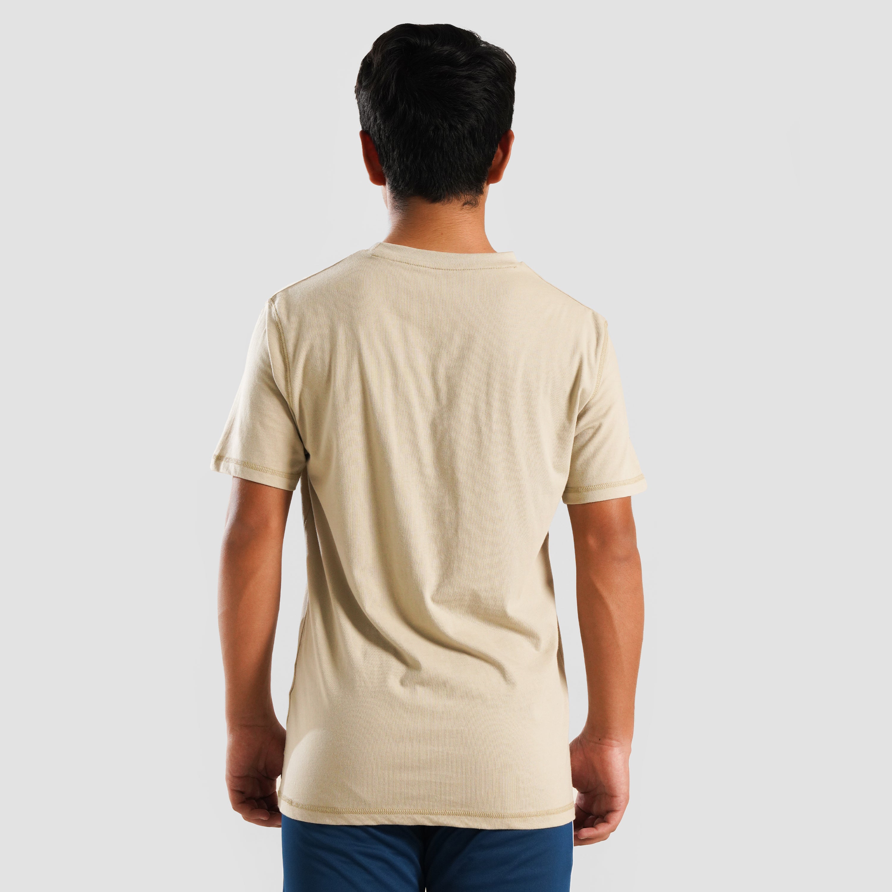 Youth M124 Short Sleeves Tee (Beige)