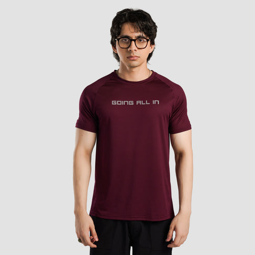 All In Active Tee (Maroon)