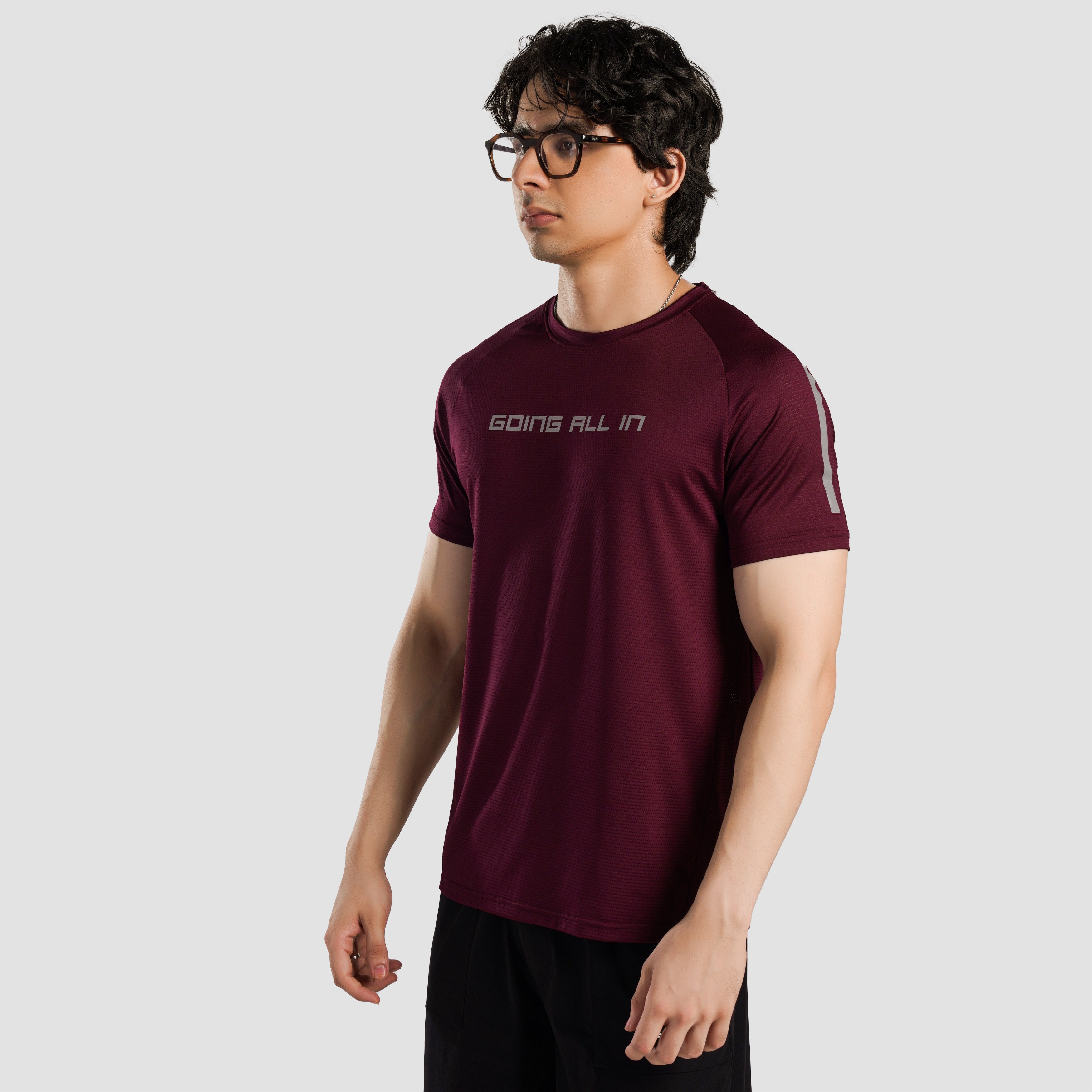 All In Active Tee (Maroon)