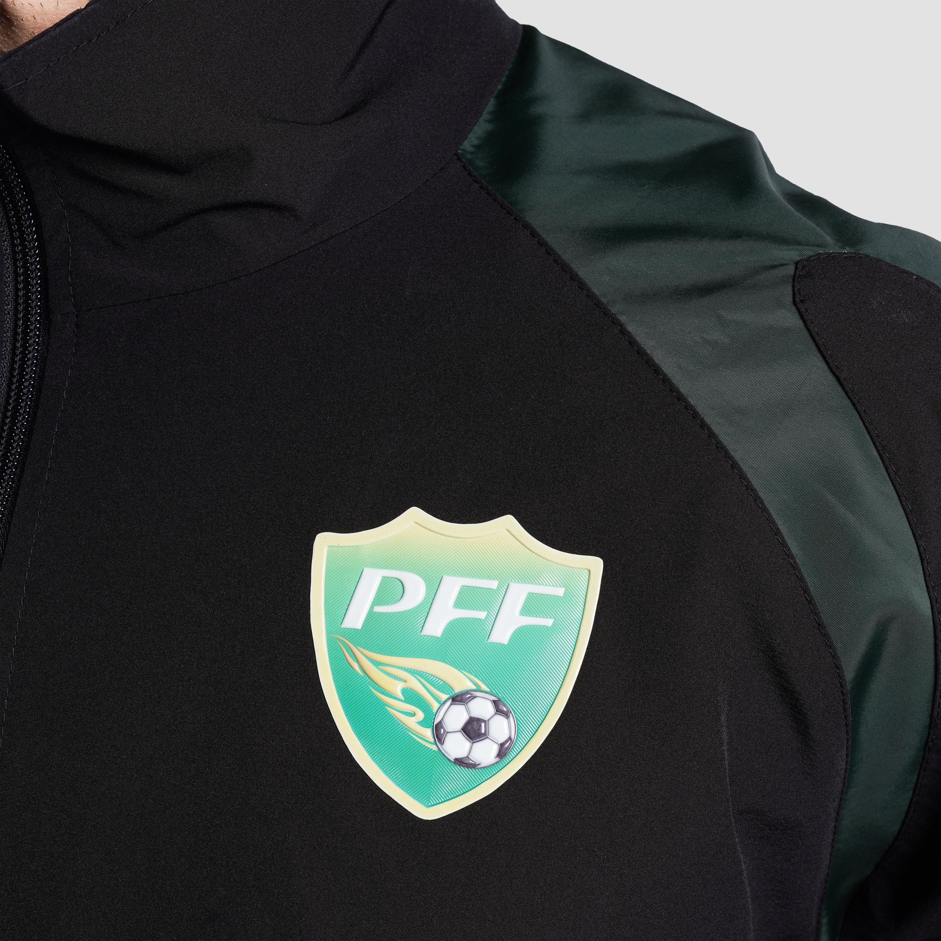 The PFF Essential Rise Jacket (Black-Green)