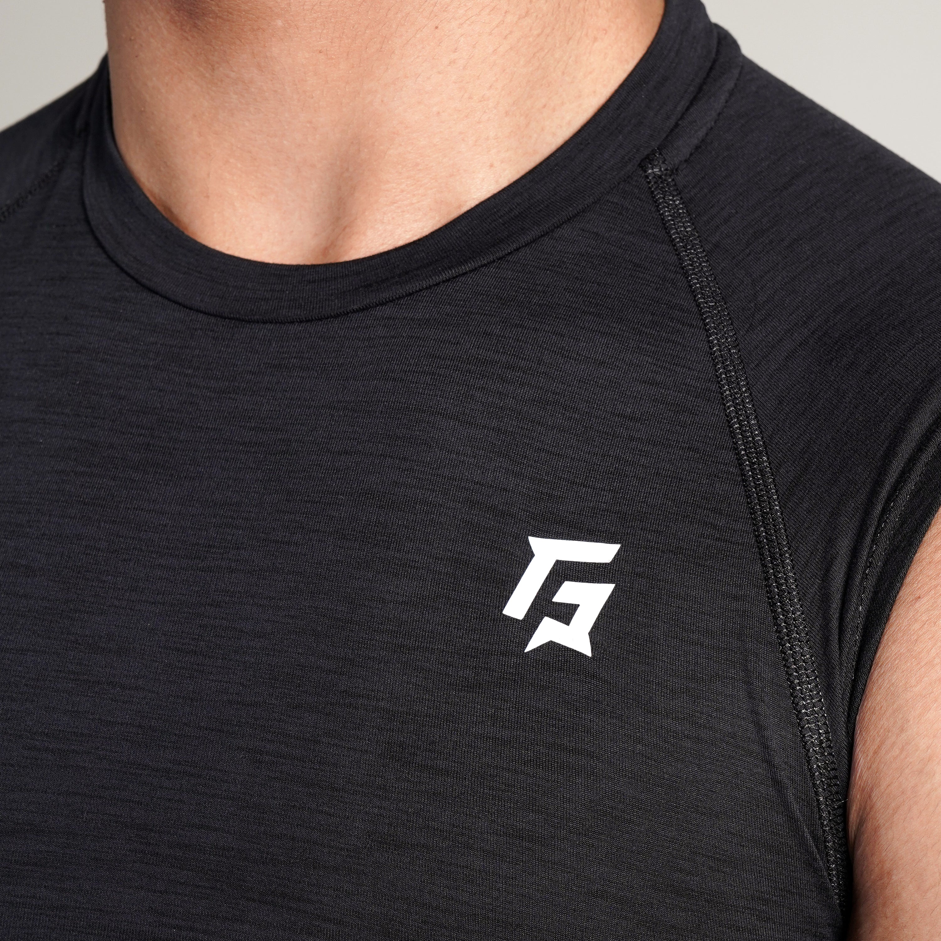 GA Compression Sleeveless (Charcoal)