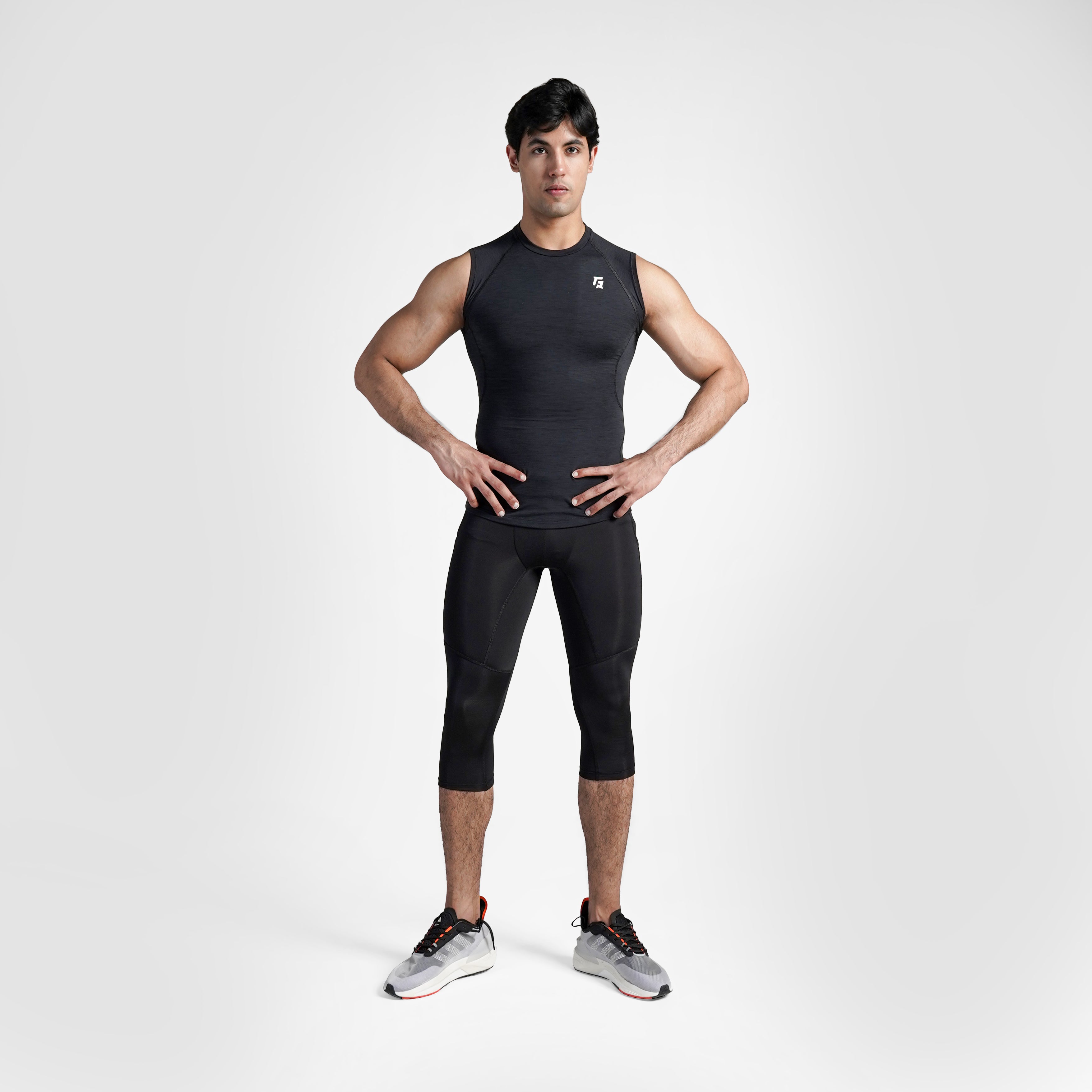 GA Compression 3/4 Pants (Black)