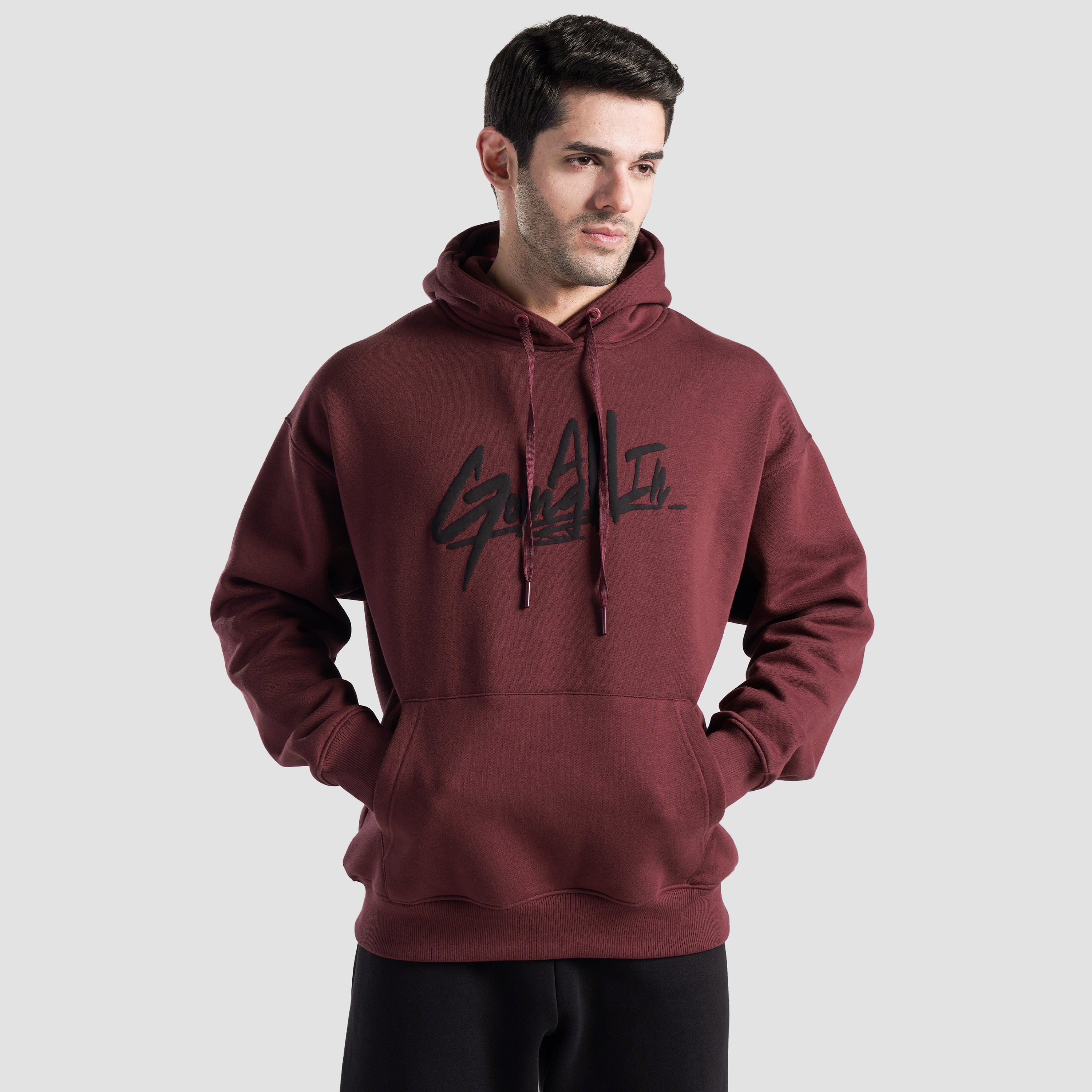 GA Graffiti Hoodie (Maroon)