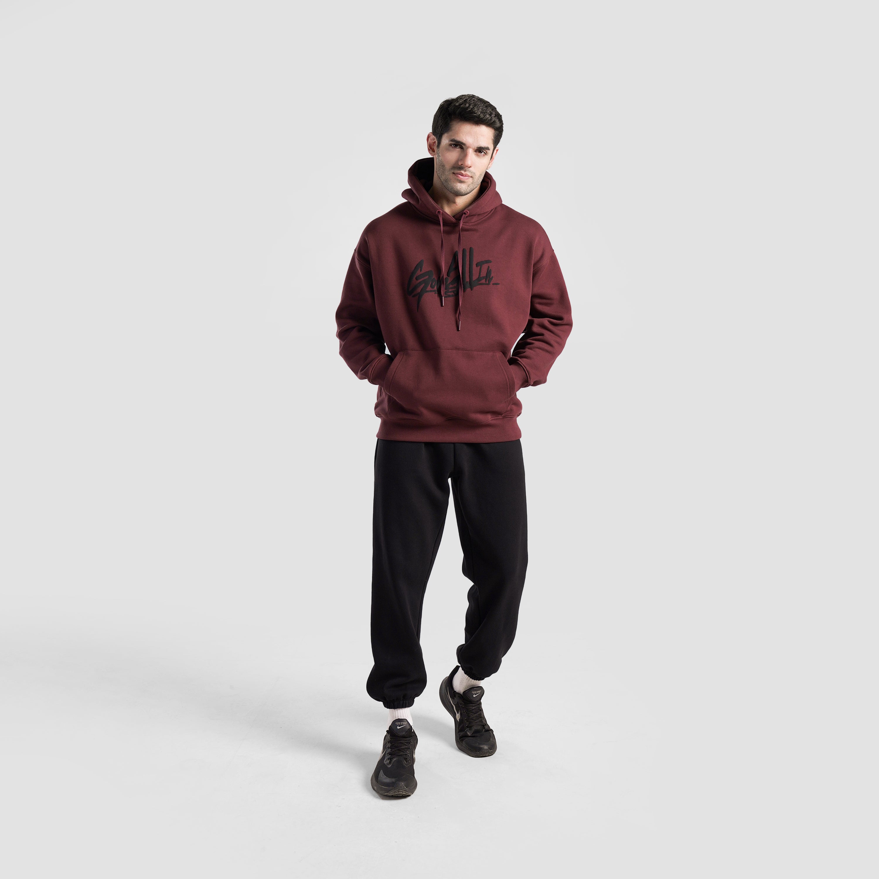 GA Graffiti Hoodie (Maroon)