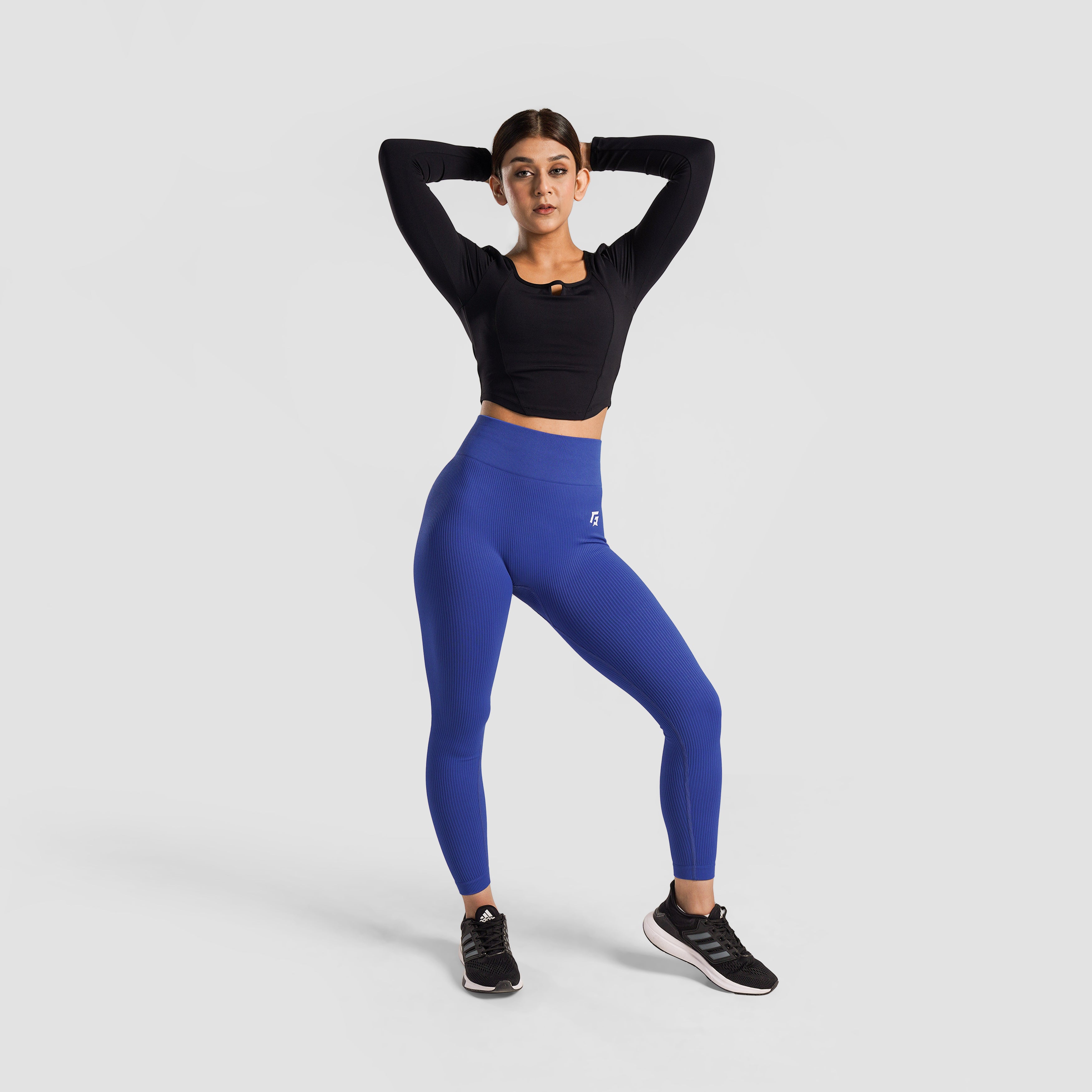 Velocity Flex Seamless Leggings (Navy)