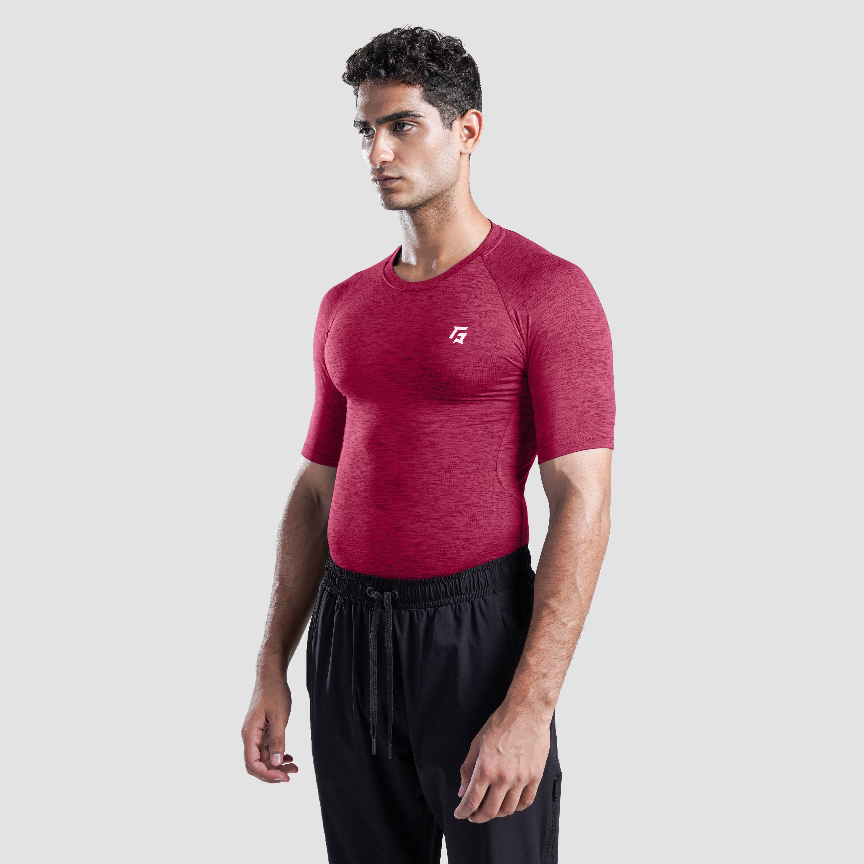 GA Compression Short Sleeves 2.0 (Maroon)