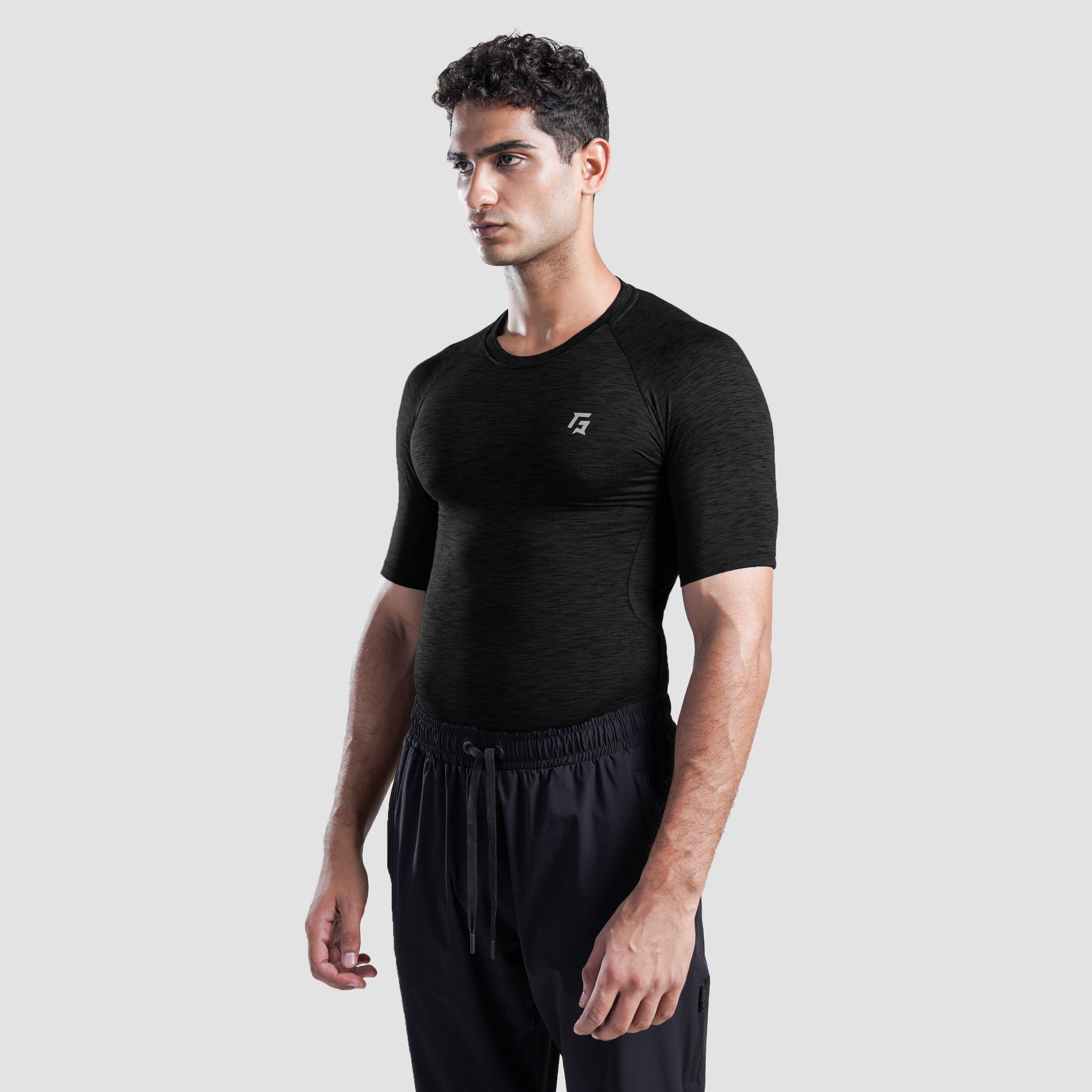 GA Compression Short Sleeves 2.0 (Charcoal)