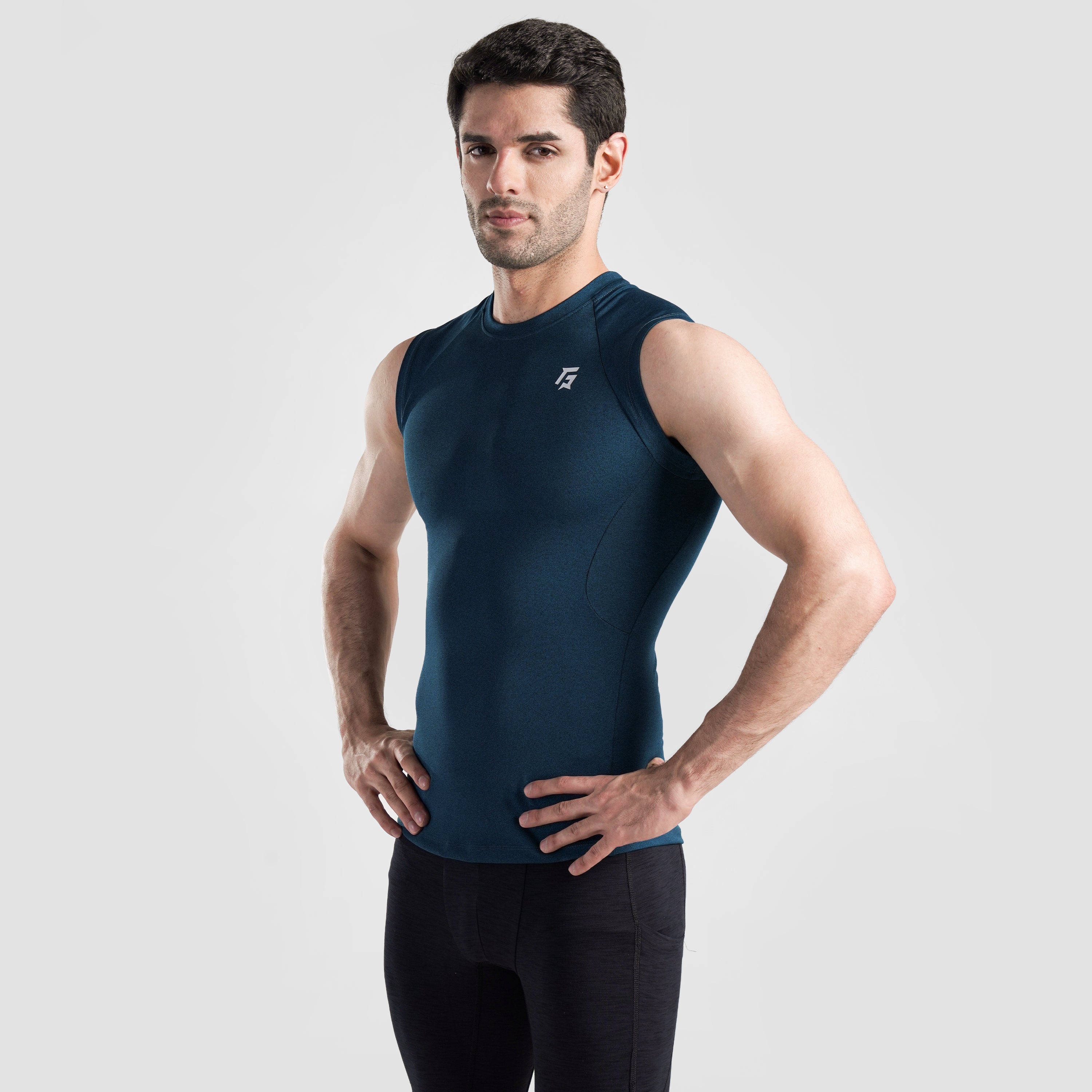 GA Compression Sleeveless 2.0 (Teal)