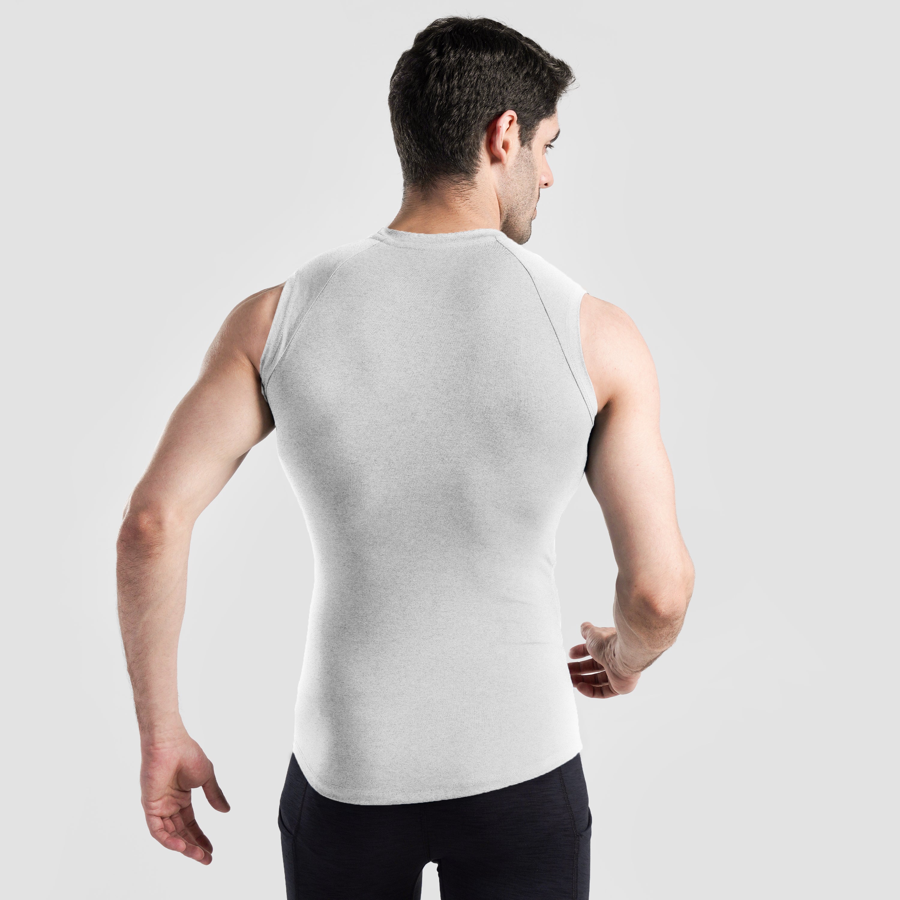 GA Compression Sleeveless (Silver Grey)