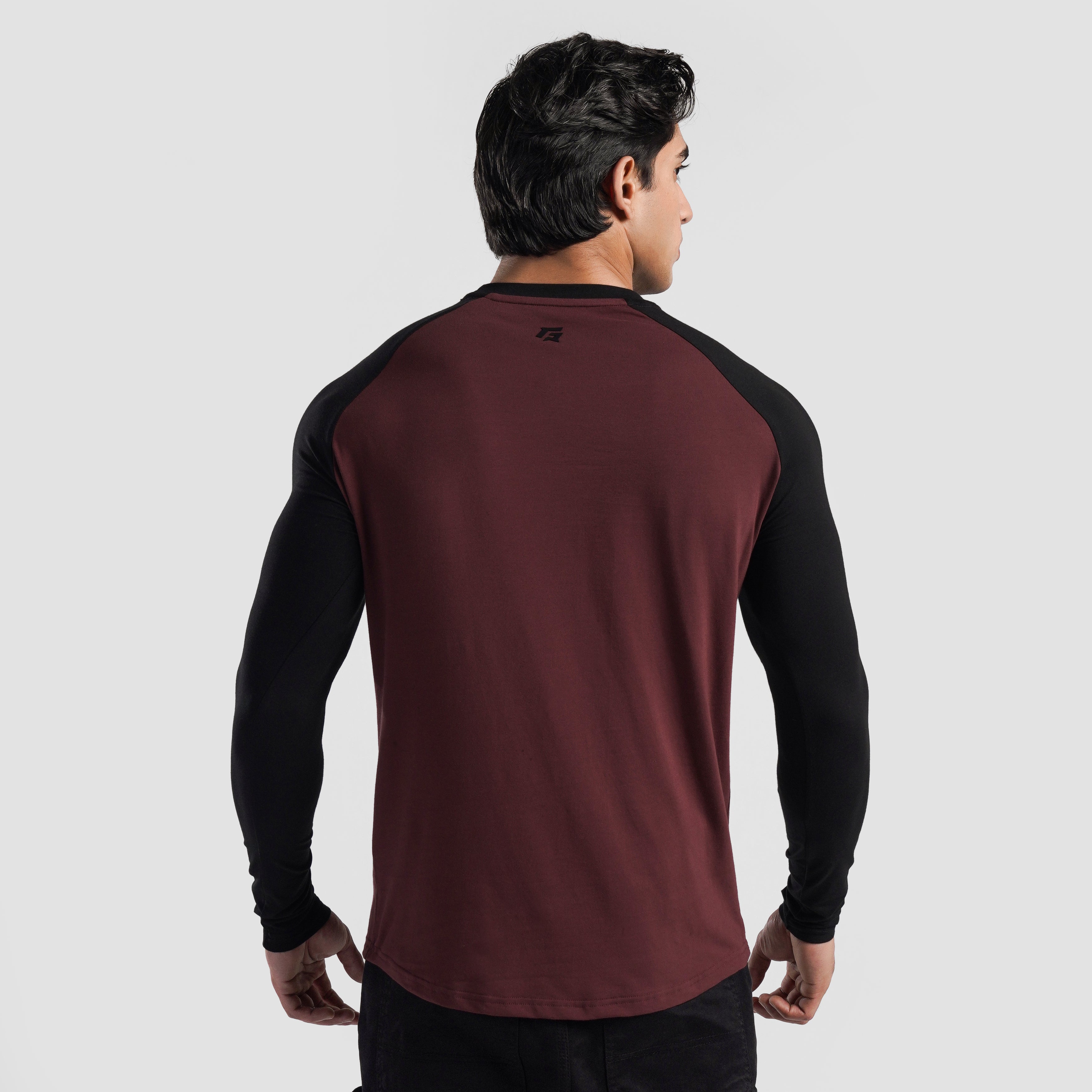 Grey Season Tee (Maroon-Black)