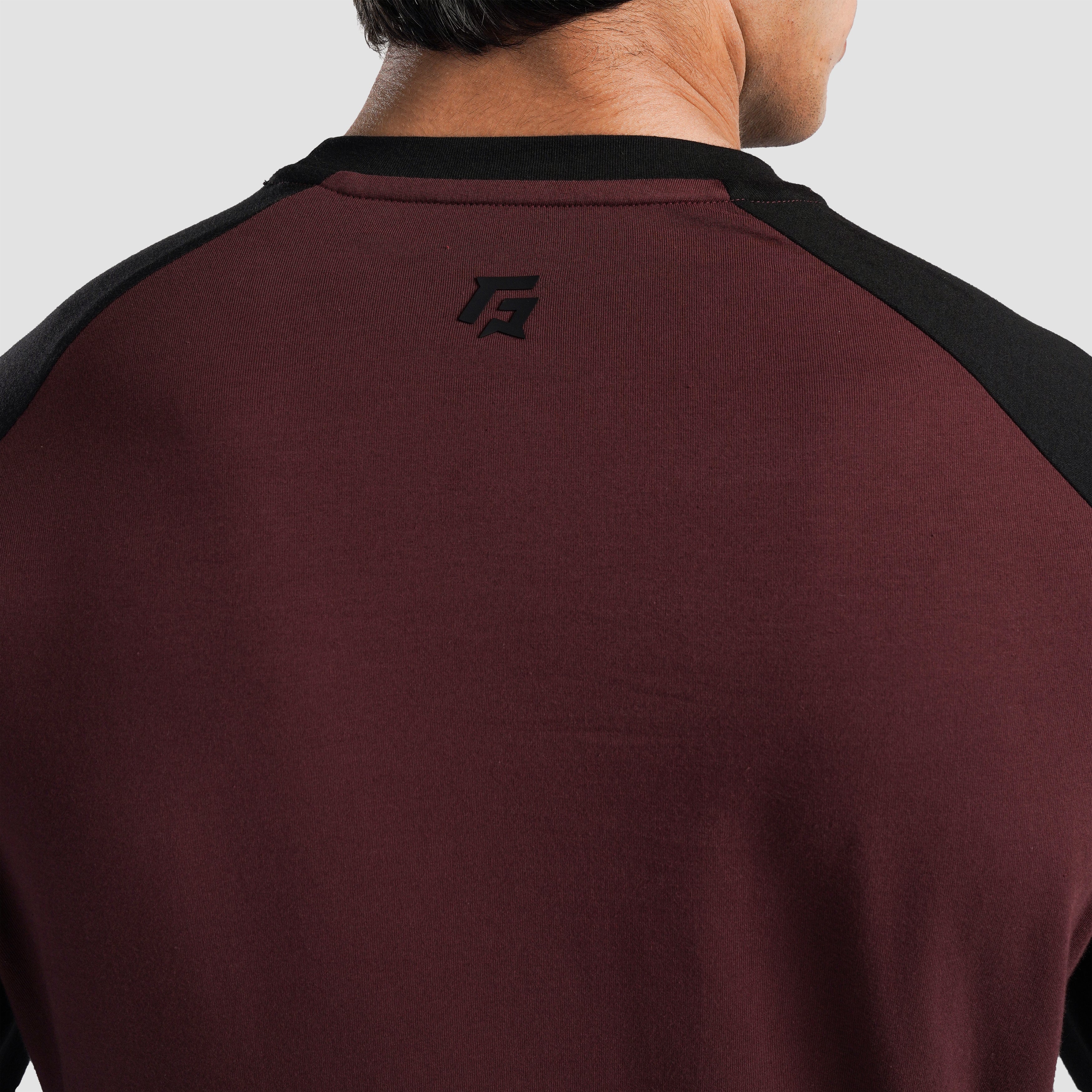 Grey Season Tee (Maroon-Black)