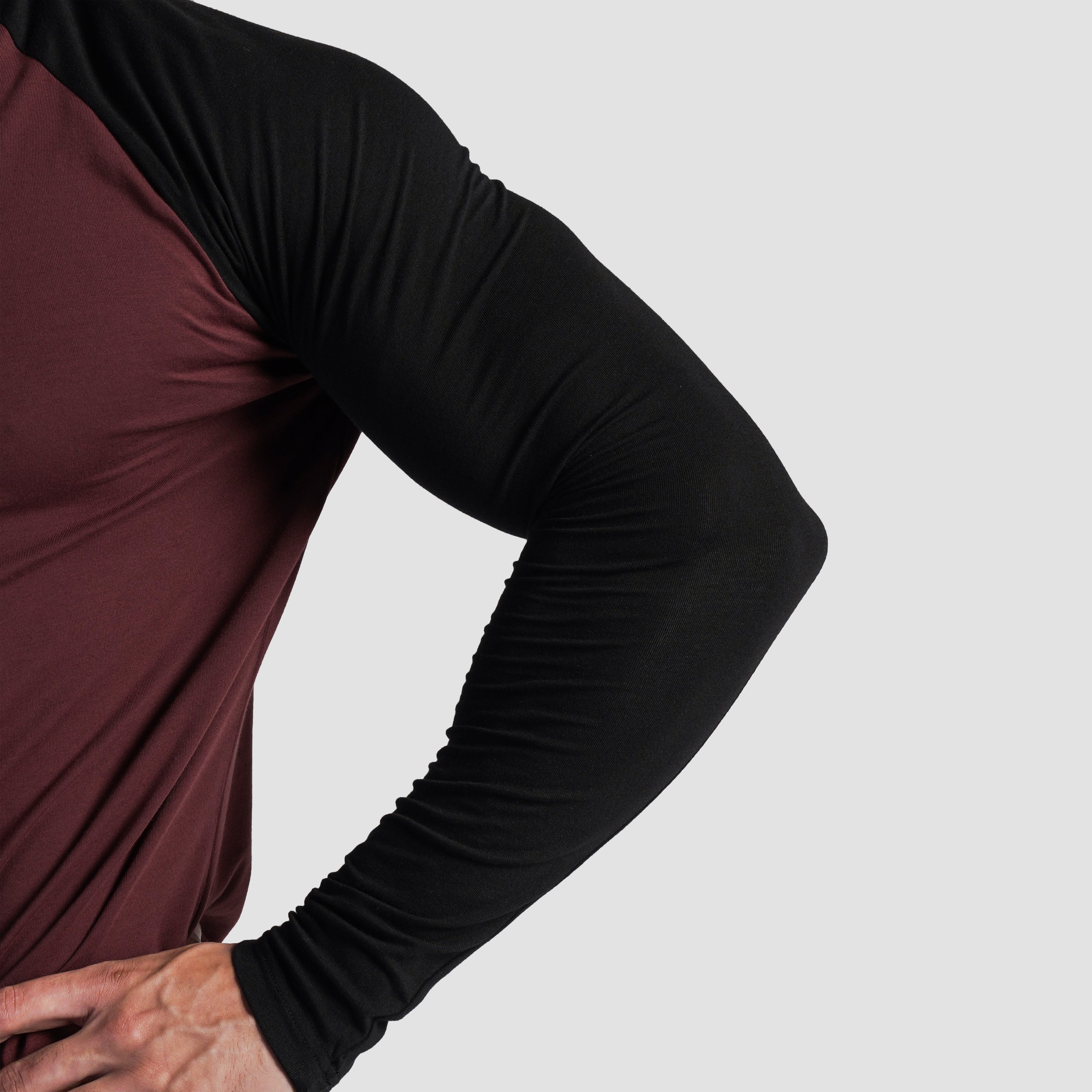 Grey Season Tee (Maroon-Black)