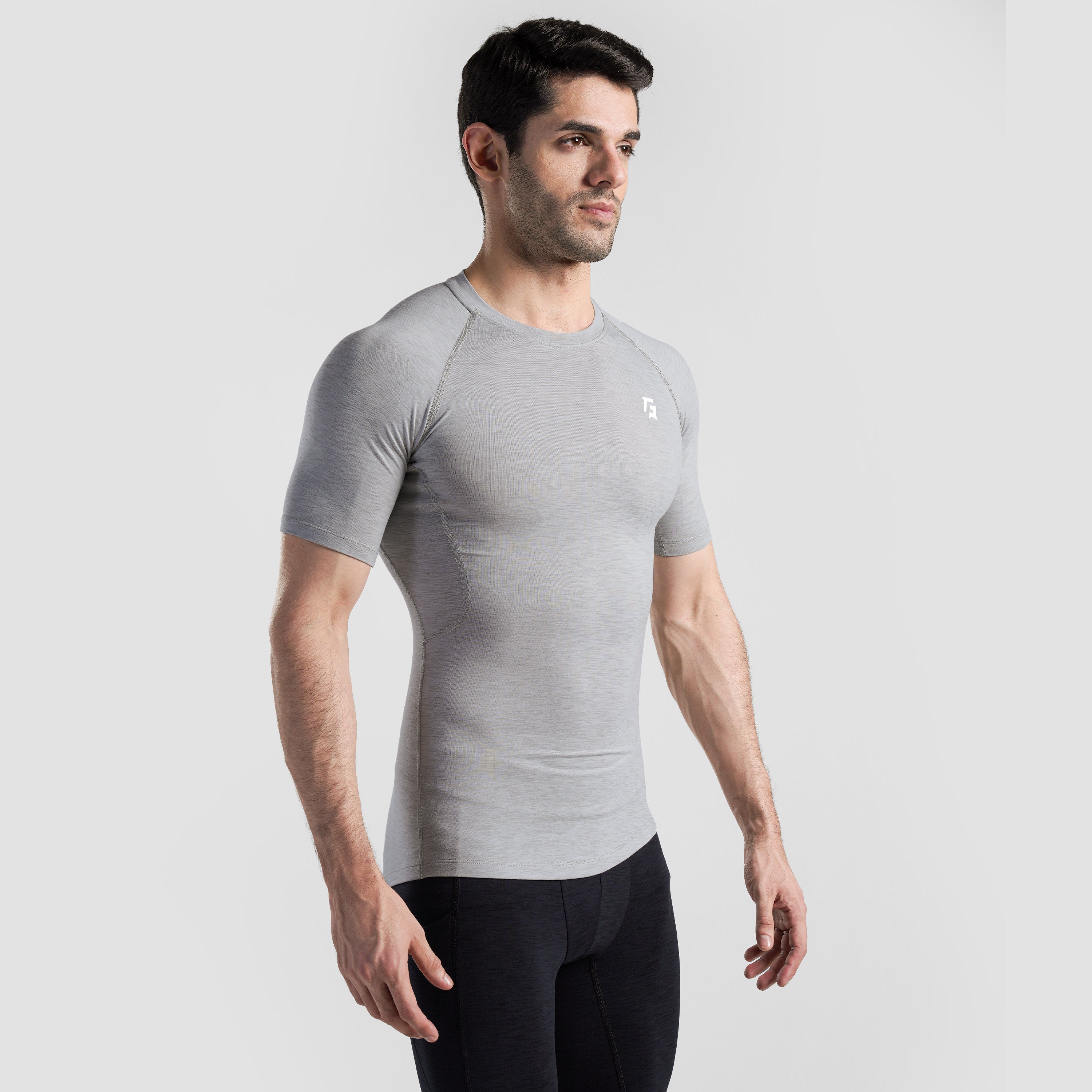 GA Compression Short Sleeves 2.0 (Sliver Grey)