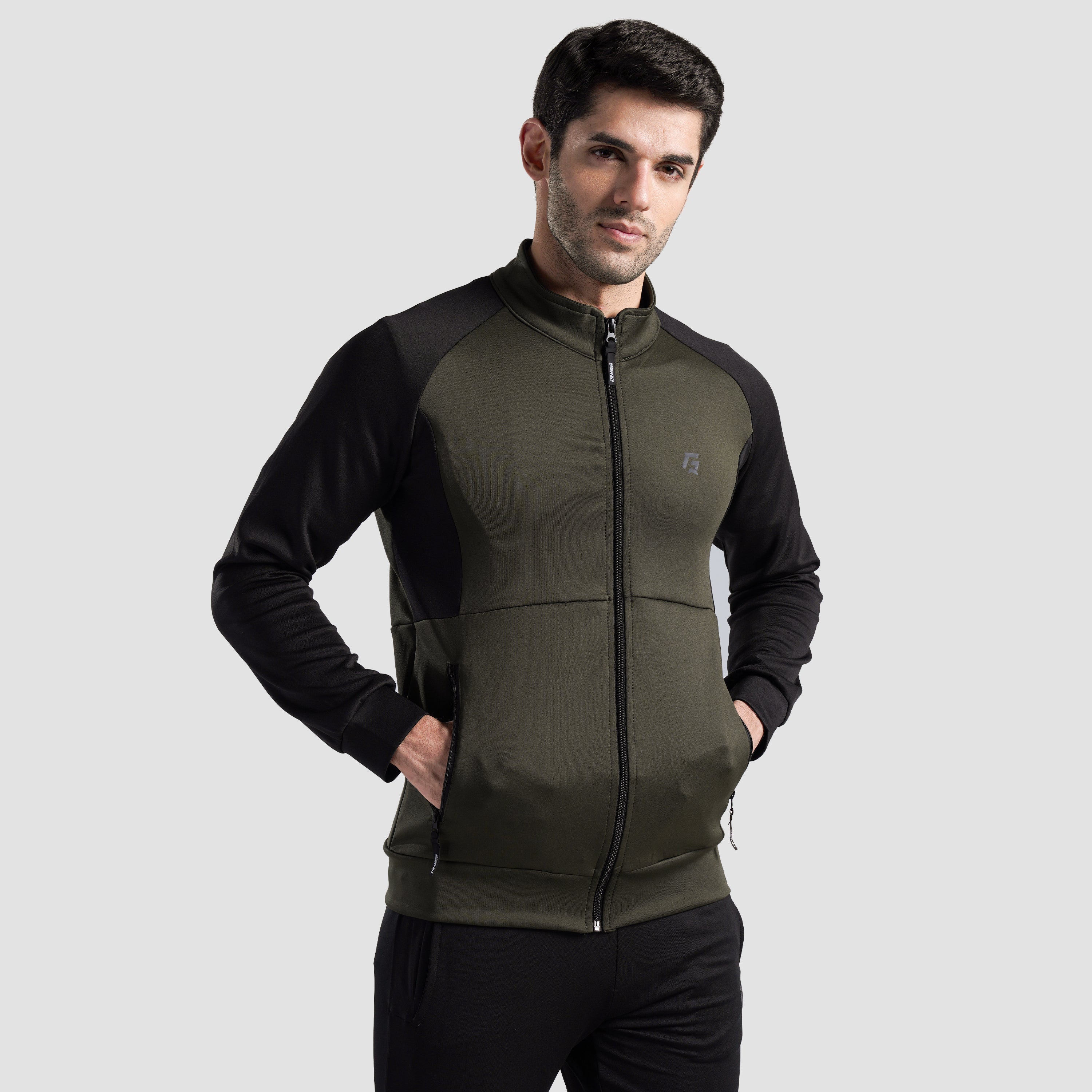 Drift Jacket (Black-Olive)