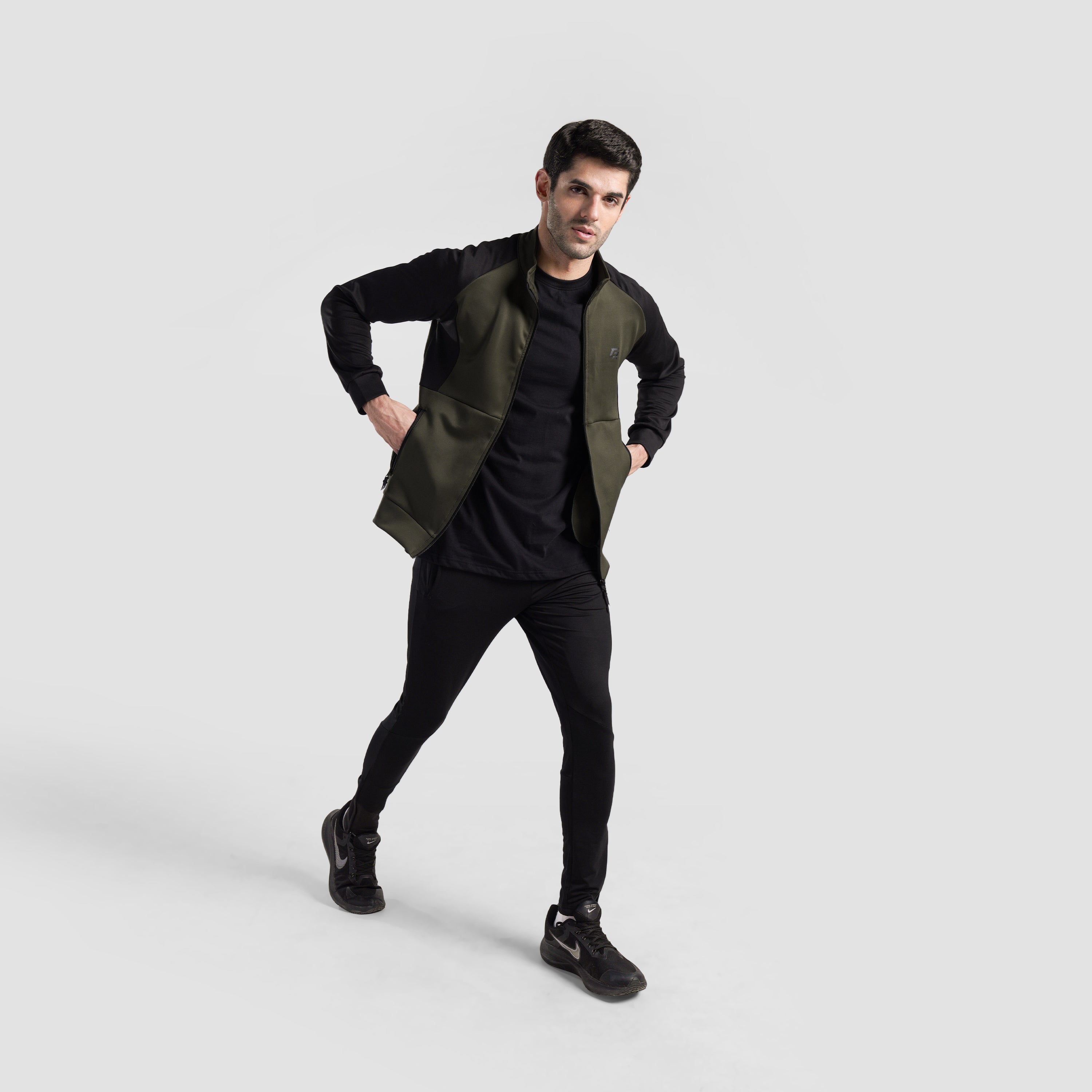 Drift Jacket (Black-Olive)