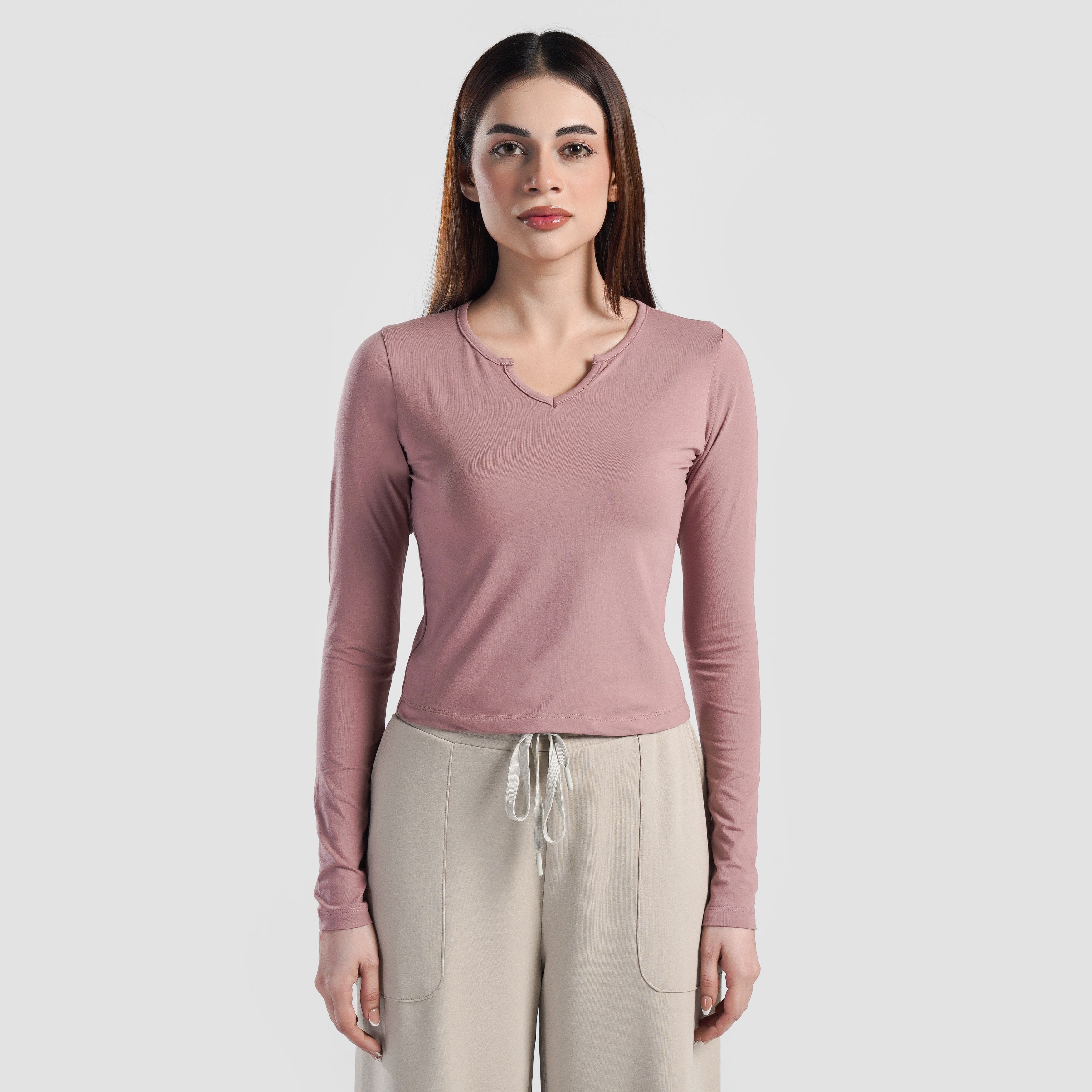 Rush Fit Top (Dusty Pink)