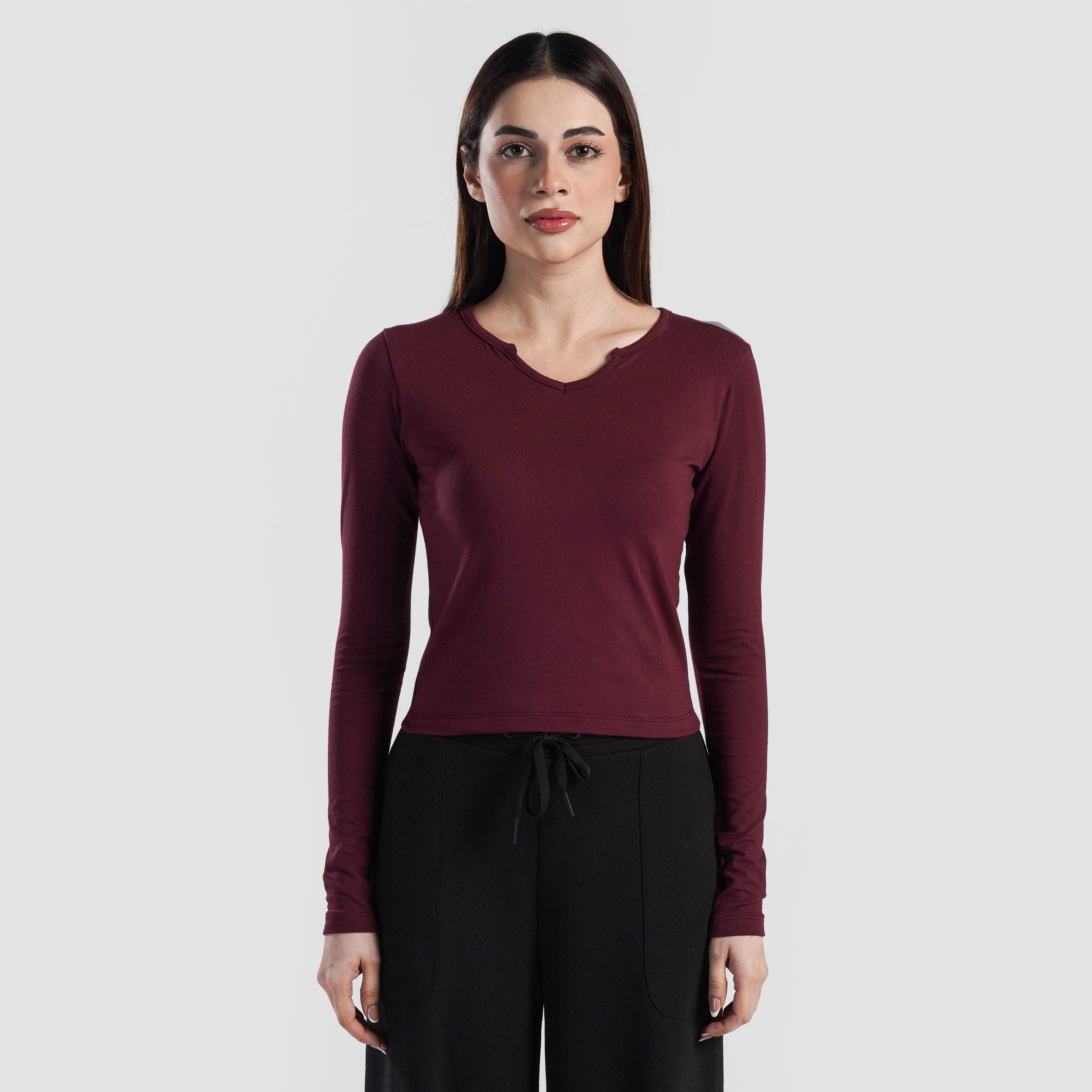 Rush Fit Top (Maroon)