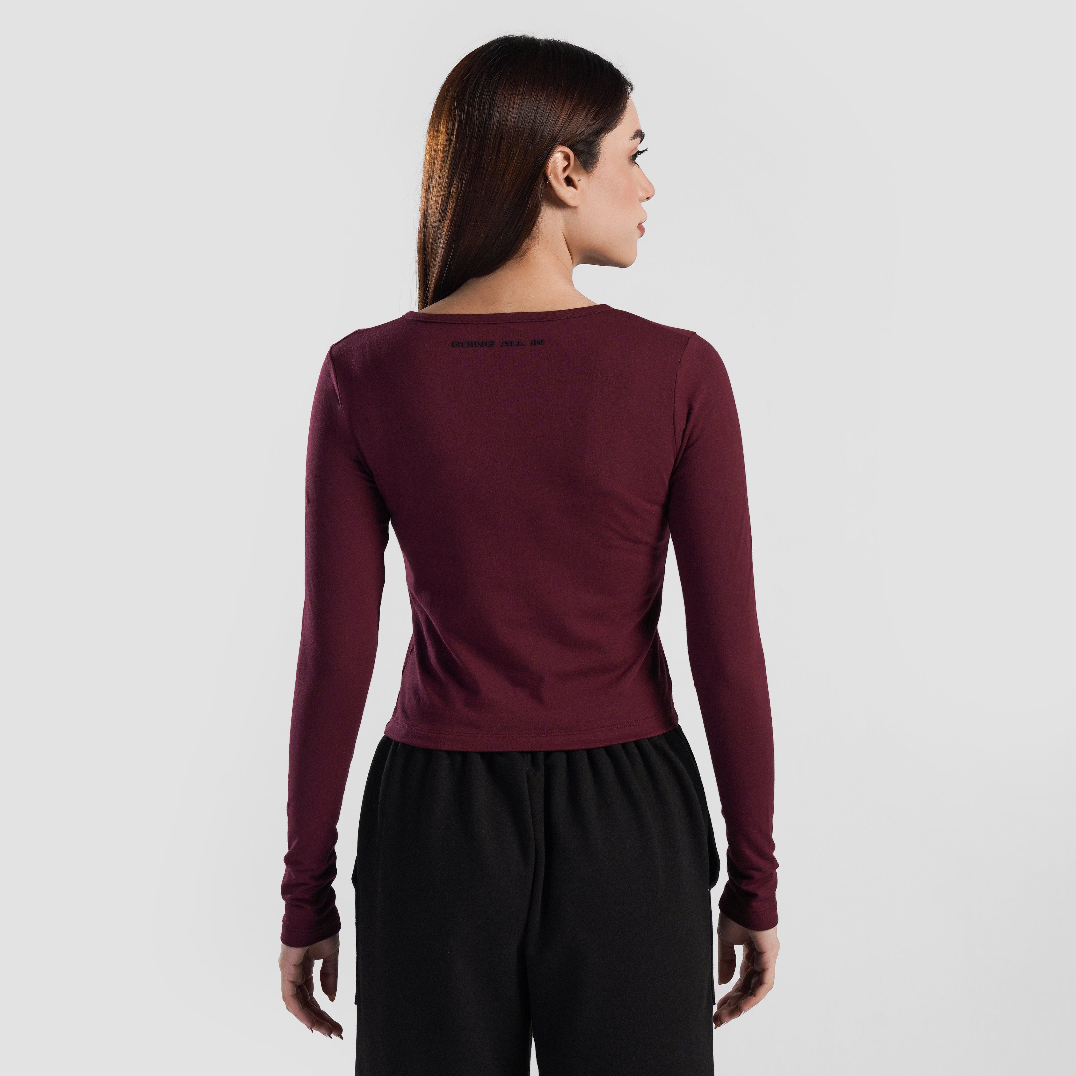 Rush Fit Top (Maroon)