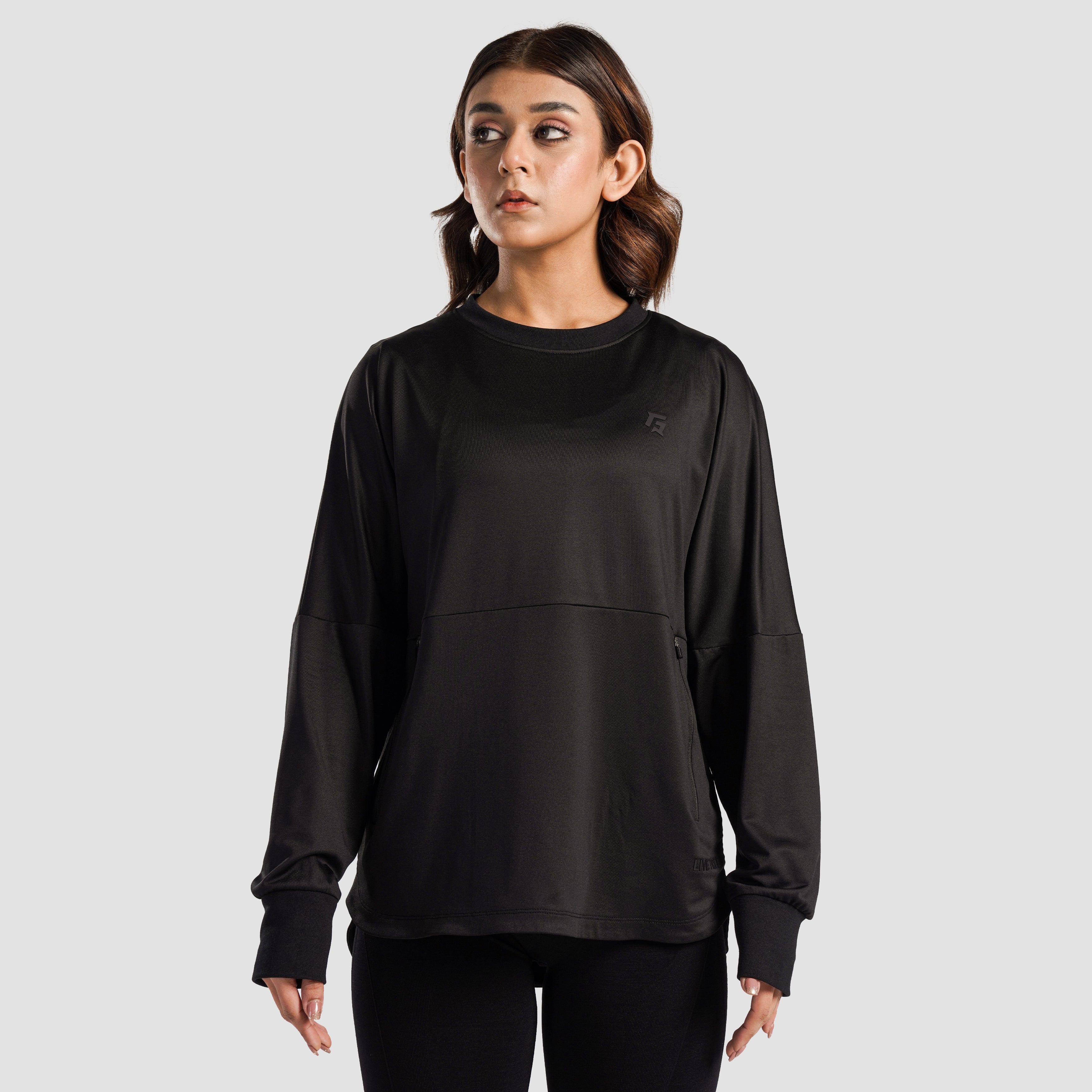 Motion Flow Long Top (Black)