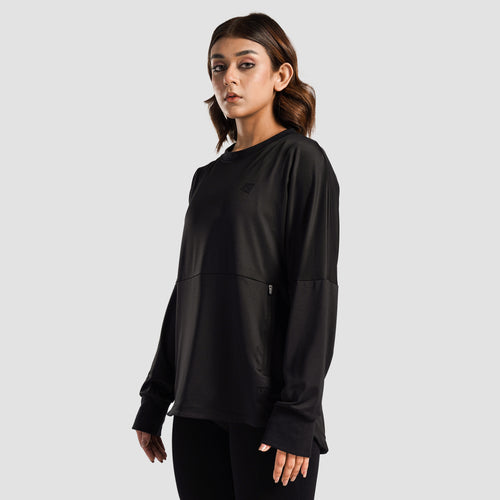 Motion Flow Long Top (Black)