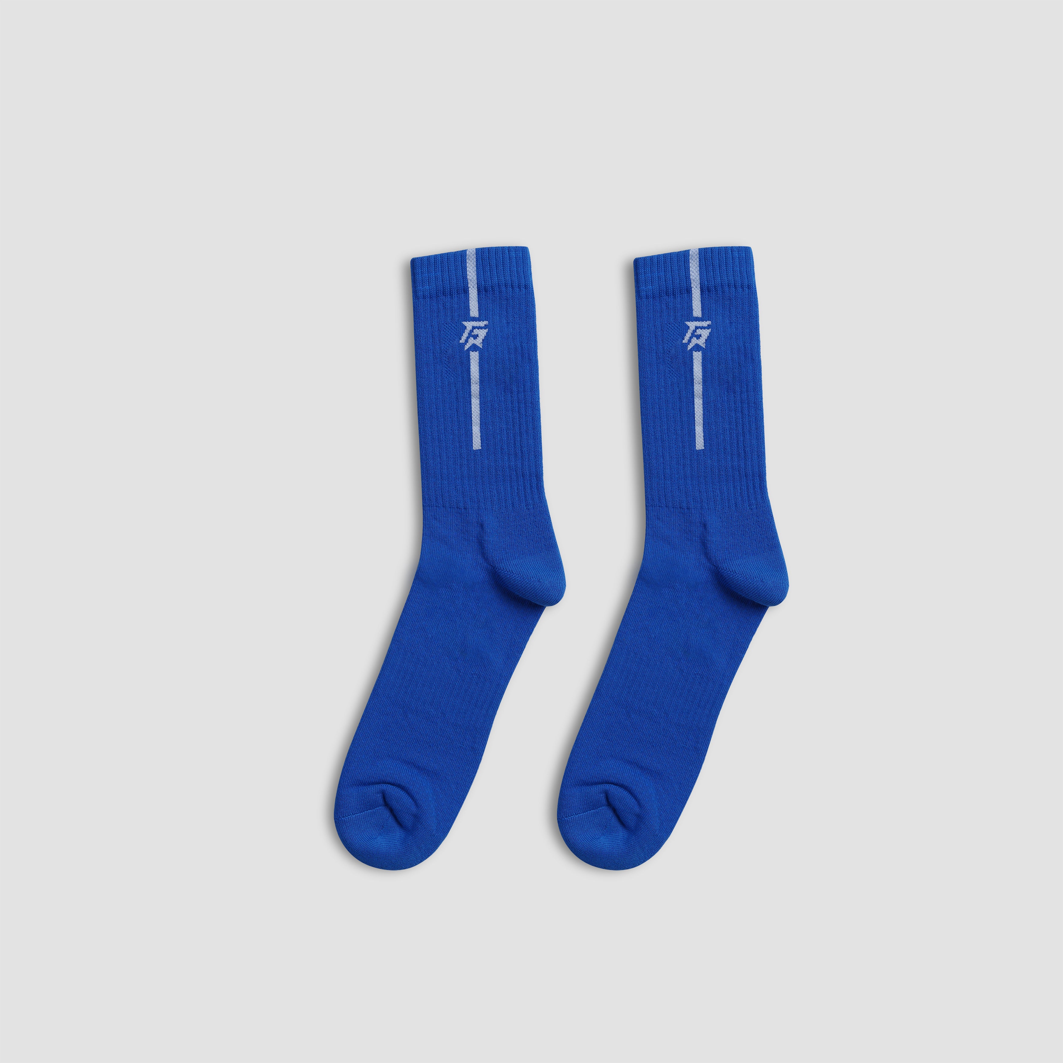 StrideGuard Crew Socks (Blue)