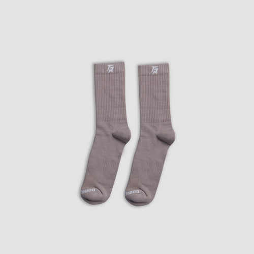 Cloud Hue Crew Socks (Dull Rose)