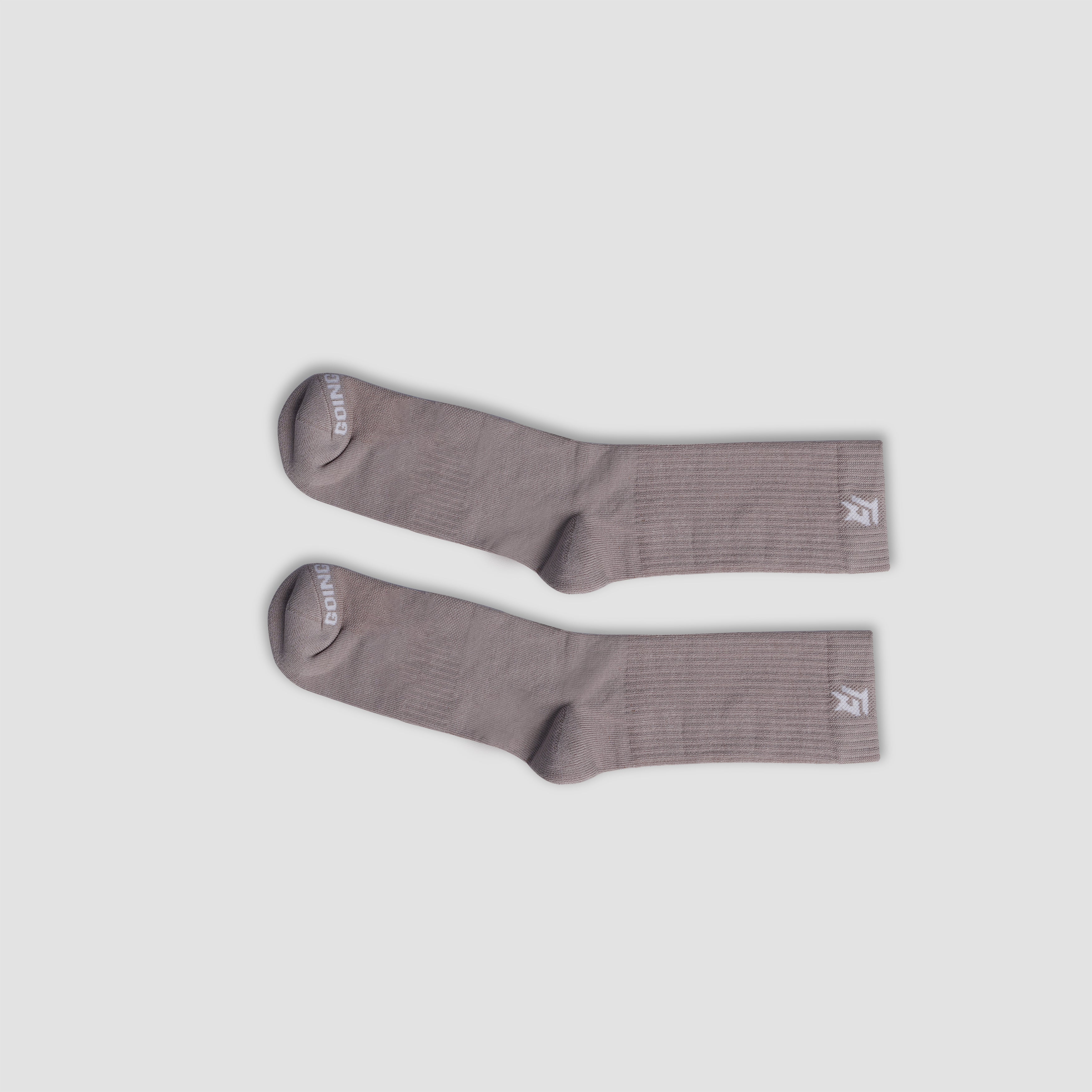 Cloud Hue Crew Socks (Dull Rose)