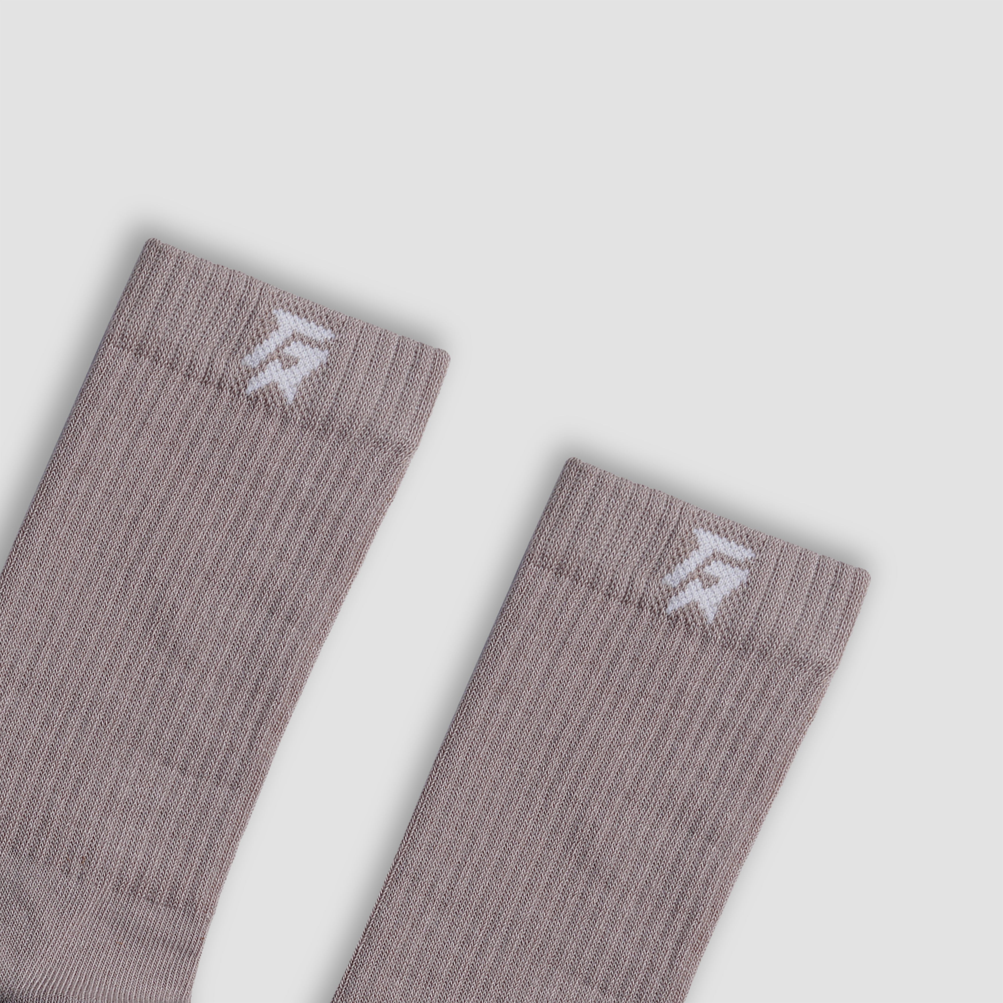 Cloud Hue Crew Socks (Dull Rose)