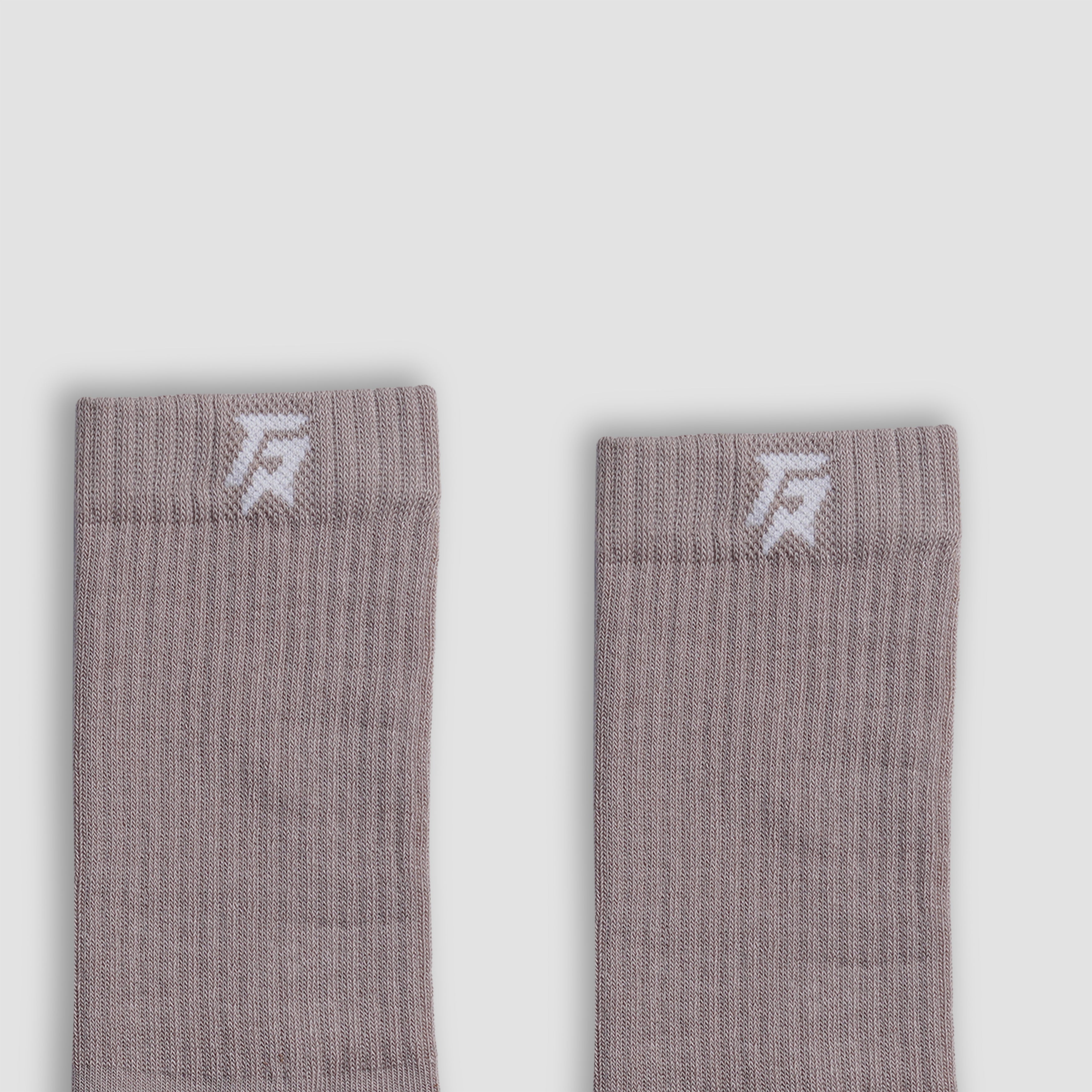 Cloud Hue Crew Socks (Dull Rose)