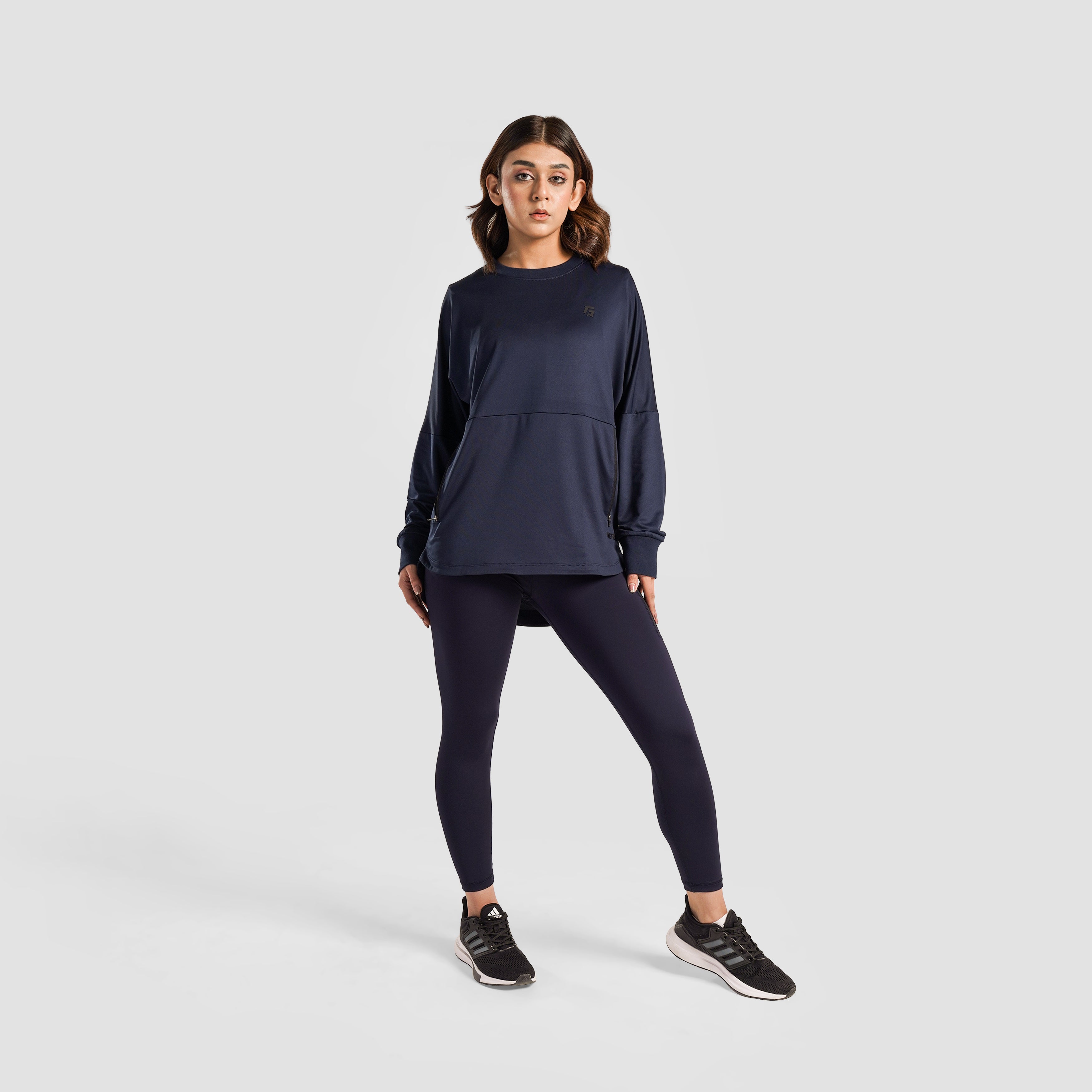 Motion Flow Long Top (Navy)