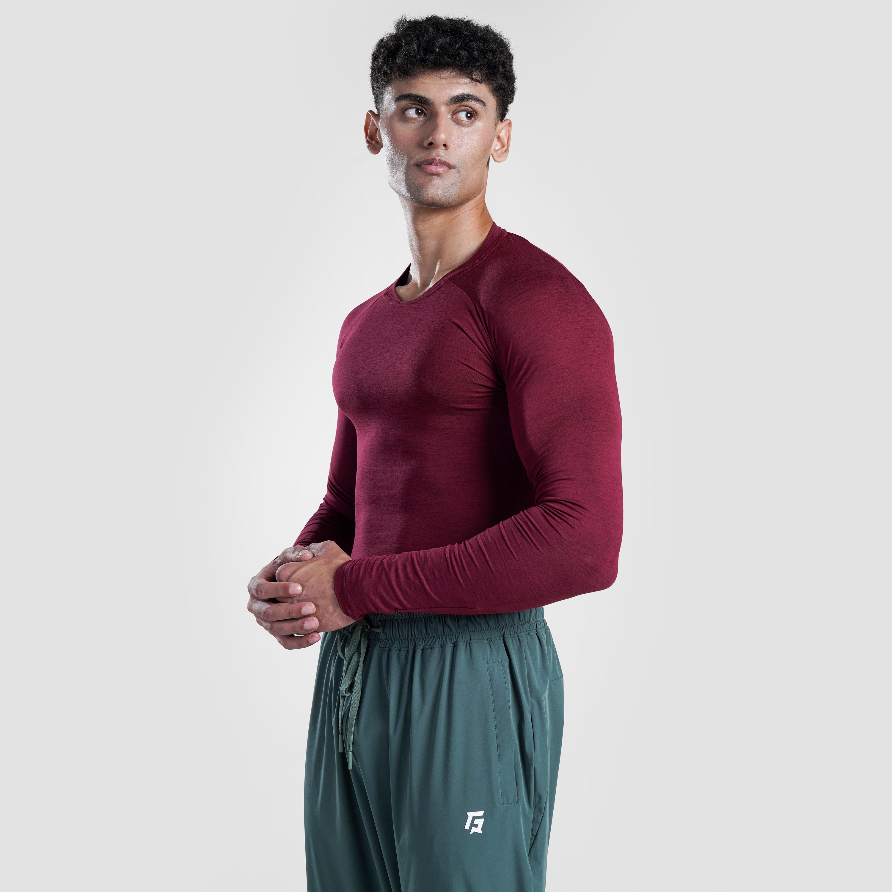 Ultimate Compression Long Sleeves (Maroon)