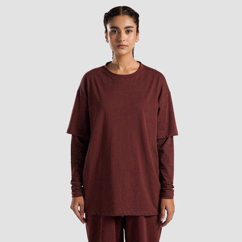 Modest Tee (Maroon)