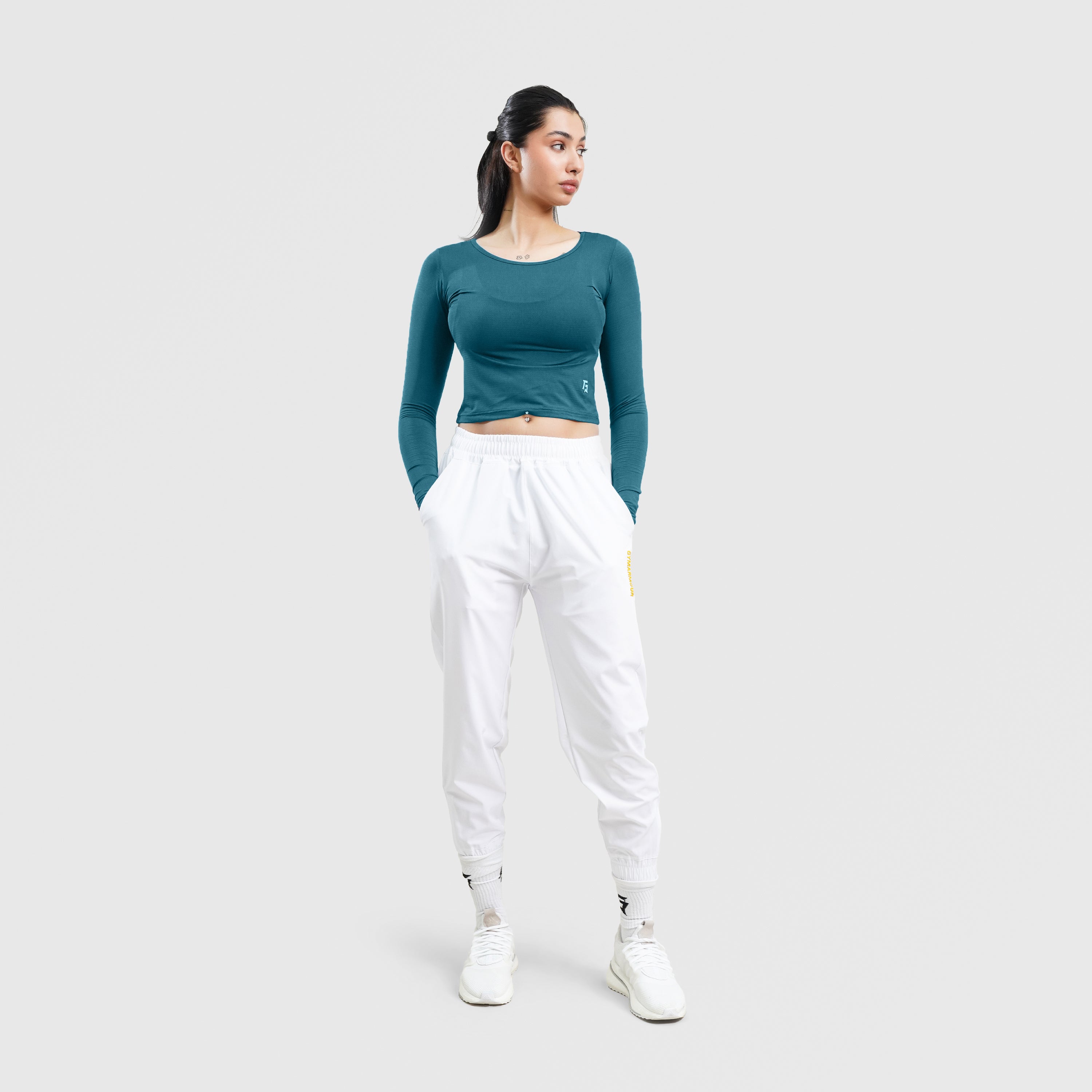 W024 Long Sleeves Tee (Teal)