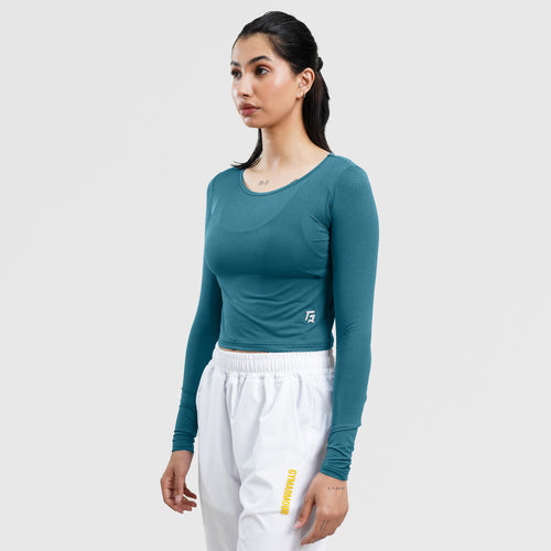 W024 Long Sleeves Tee (Teal)