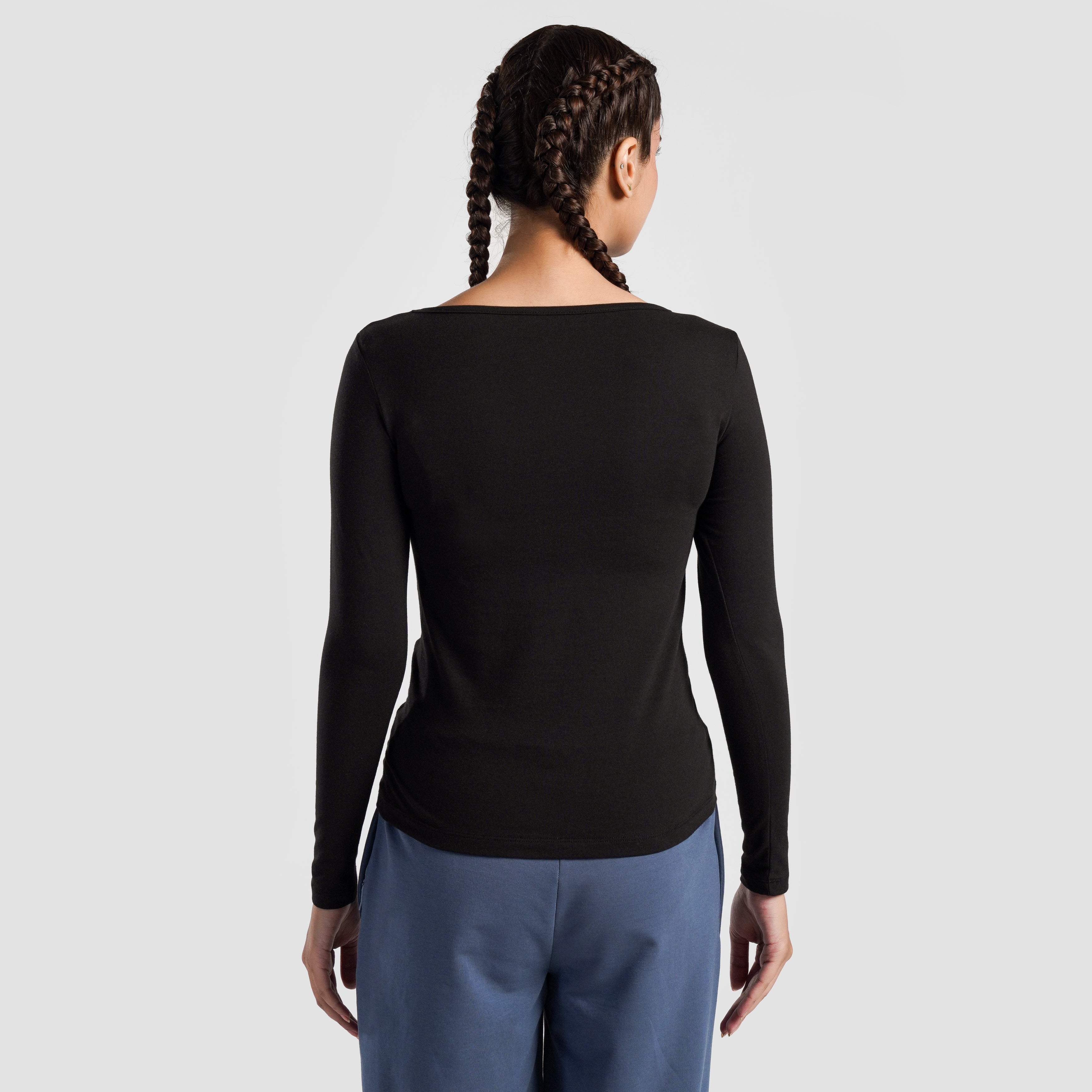 Side Gather Top (Black)