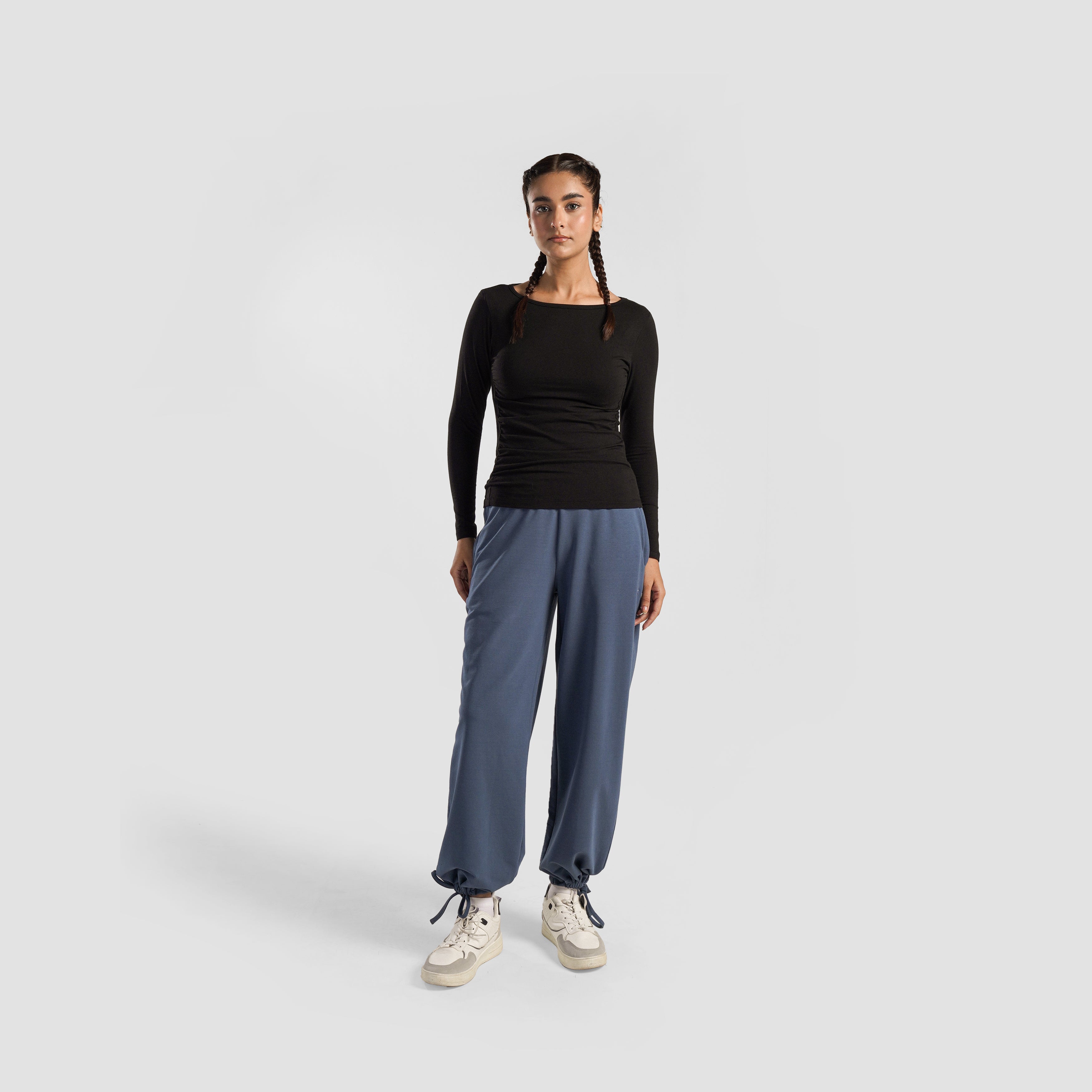 Side Gather Top (Black)