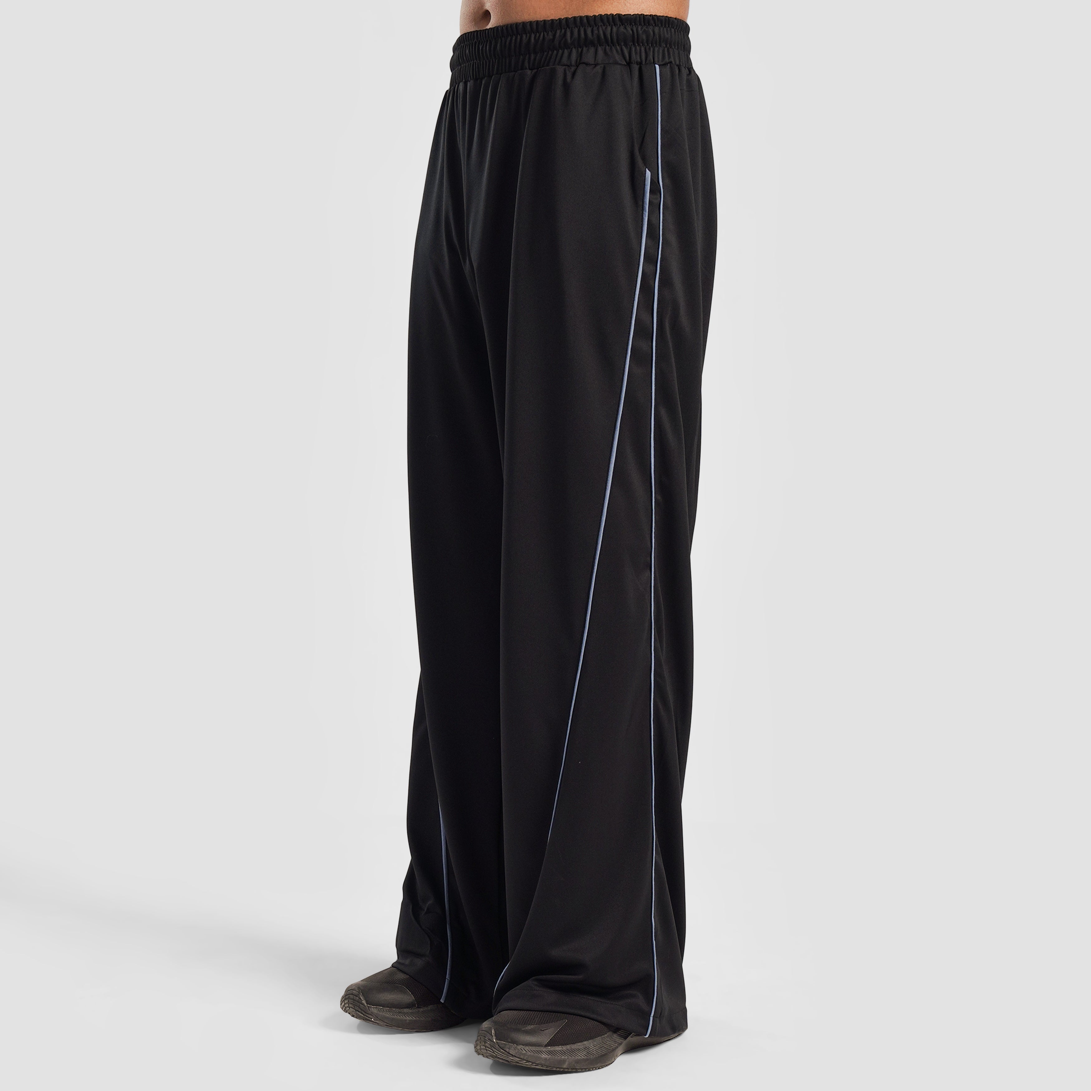 FlowLine Trousers (Black with Light Blue)