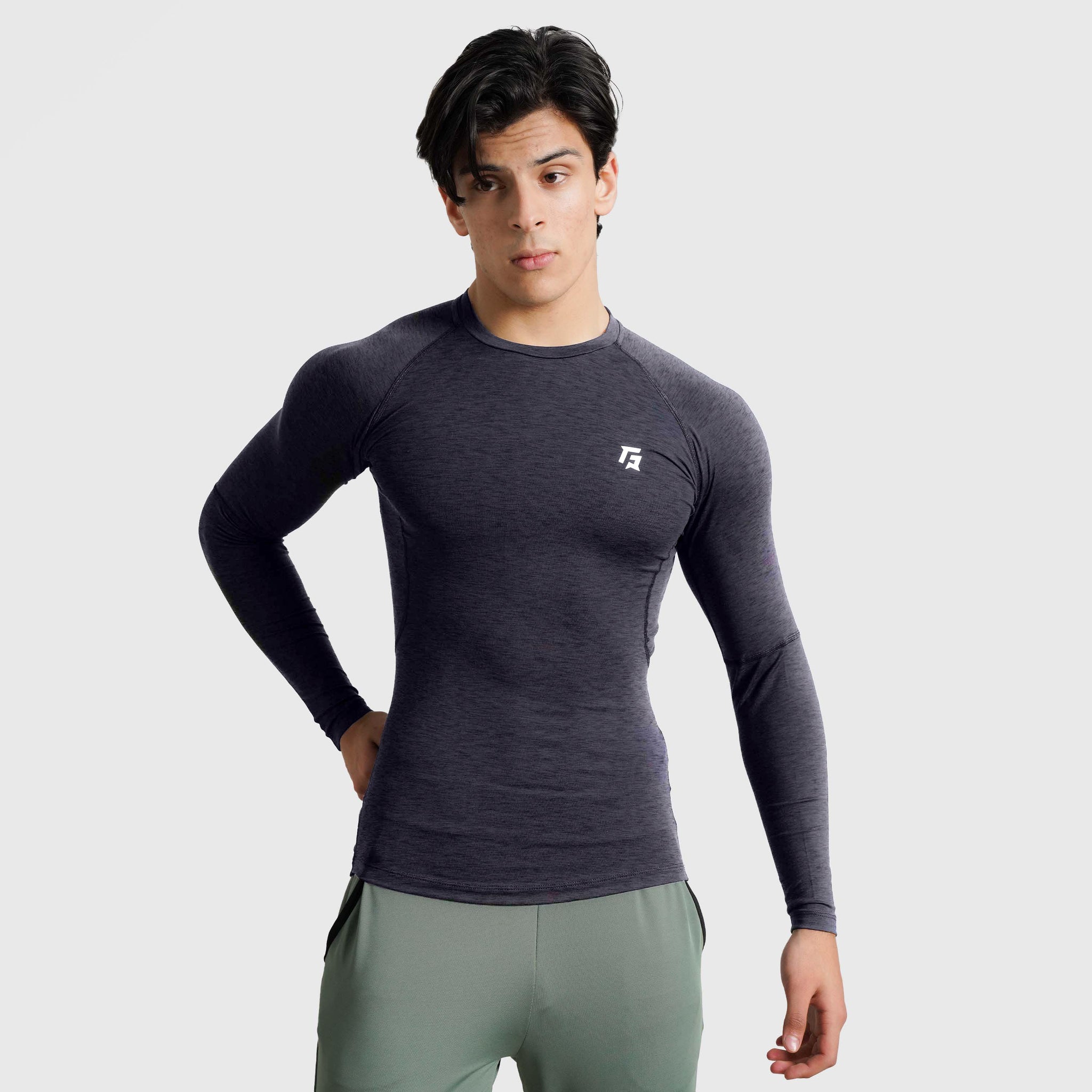 GA Compression Long Sleeves (Charcoal)