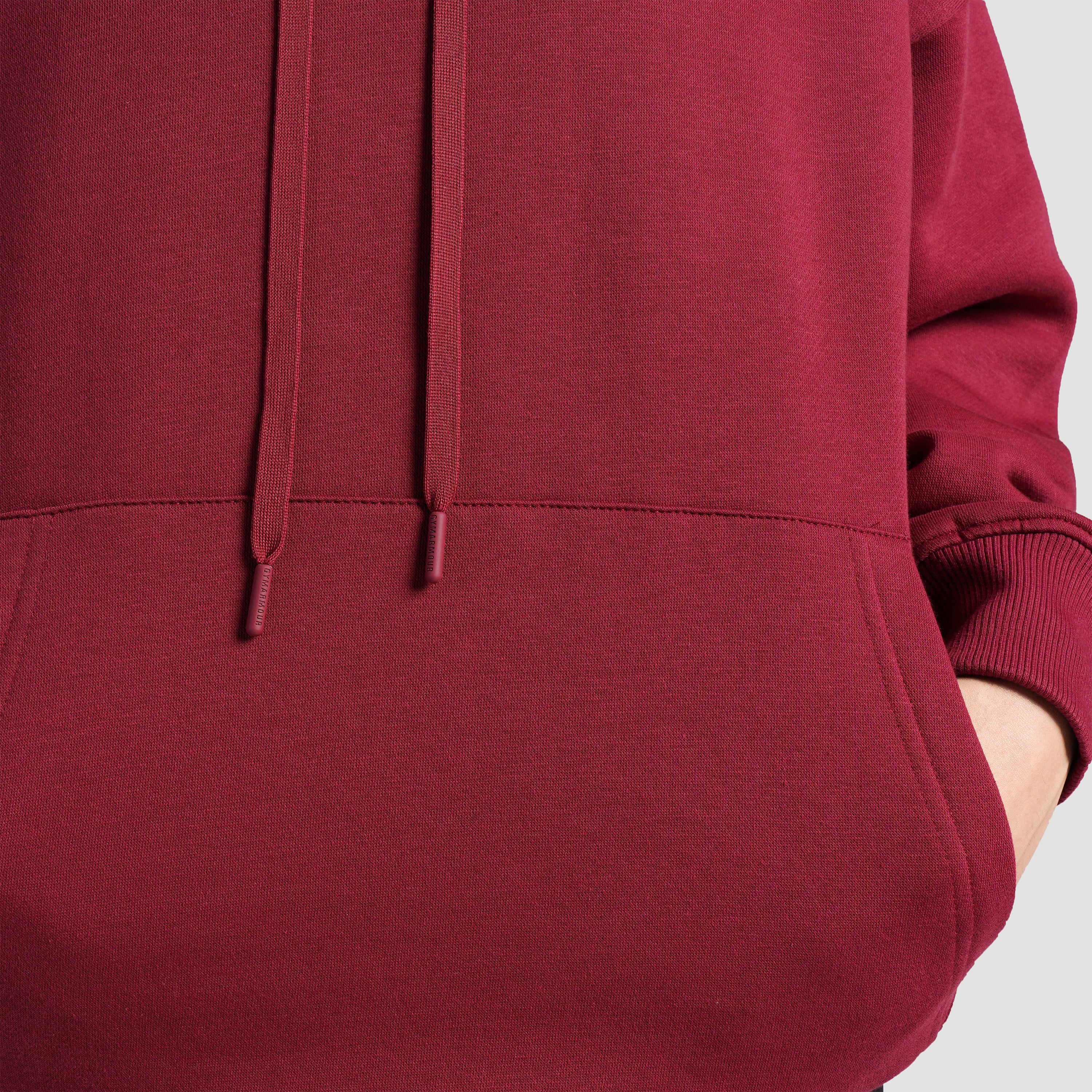 Essential Oversized Hoodie (Burgundy)