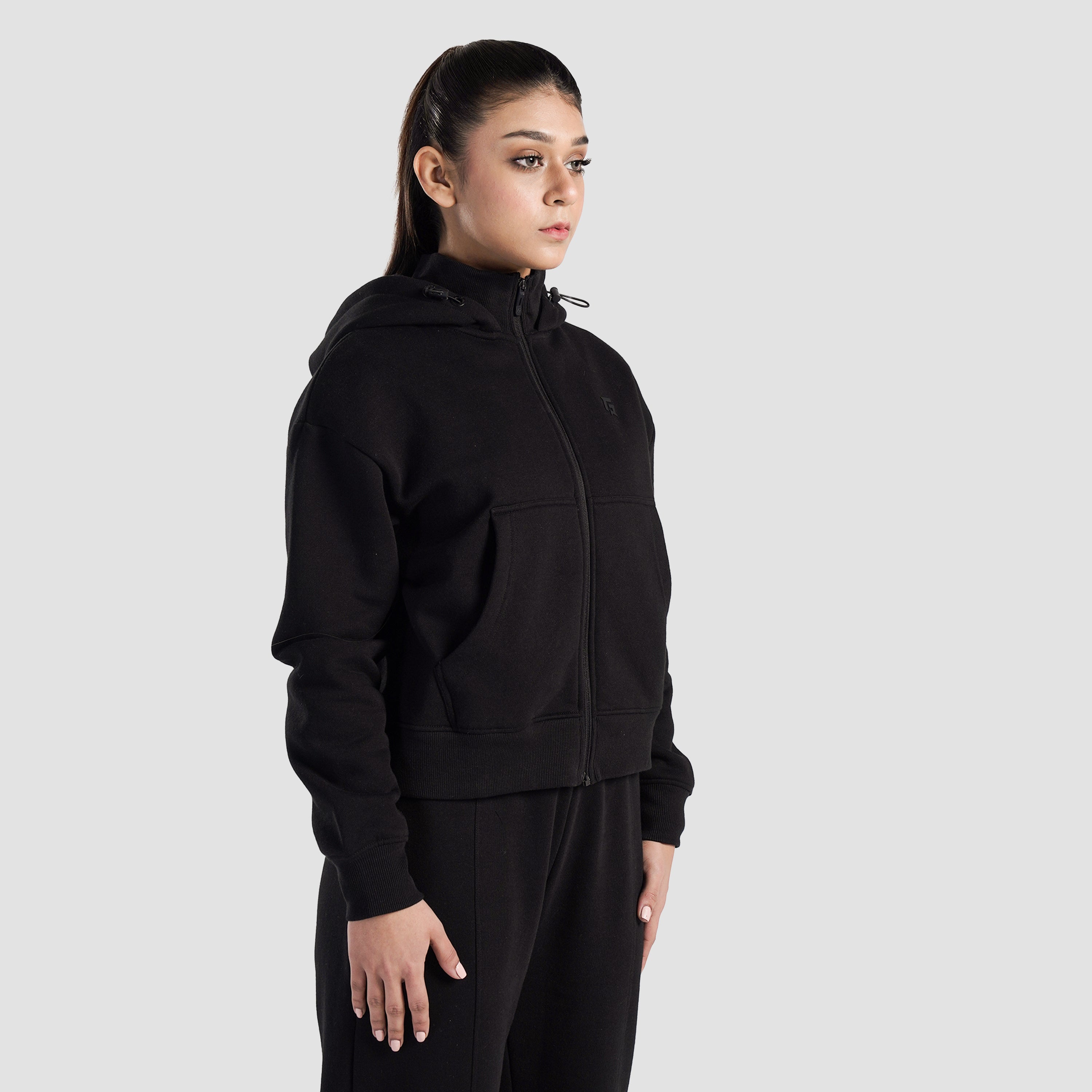 Hyper Flex Zipper Hoodie (Black)