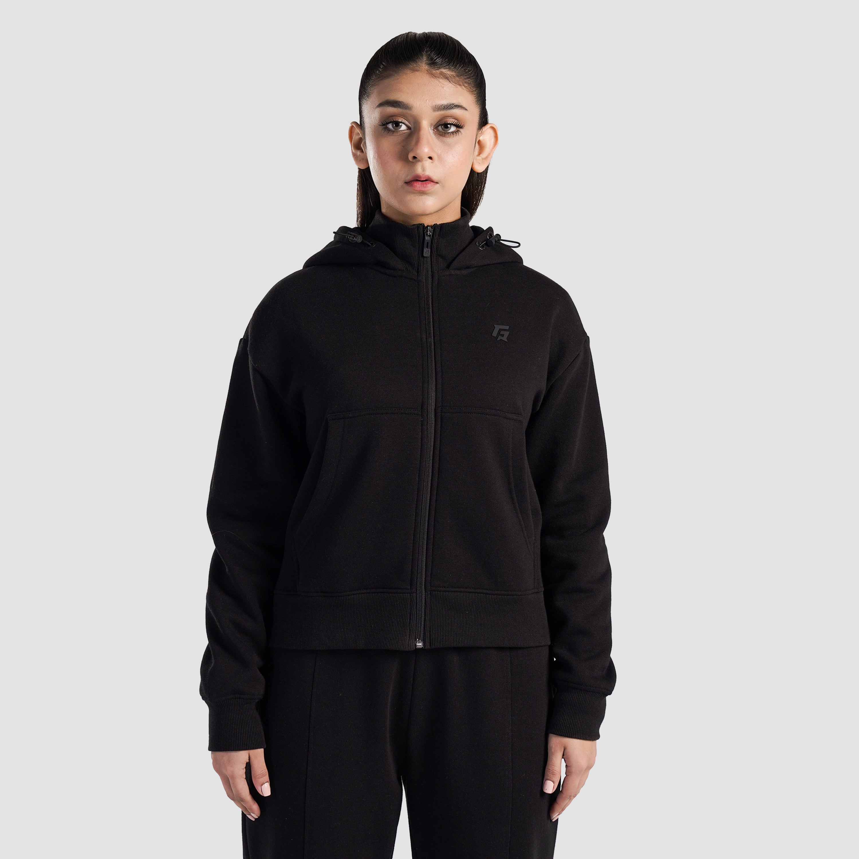 Hyper Flex Zipper Hoodie (Black)