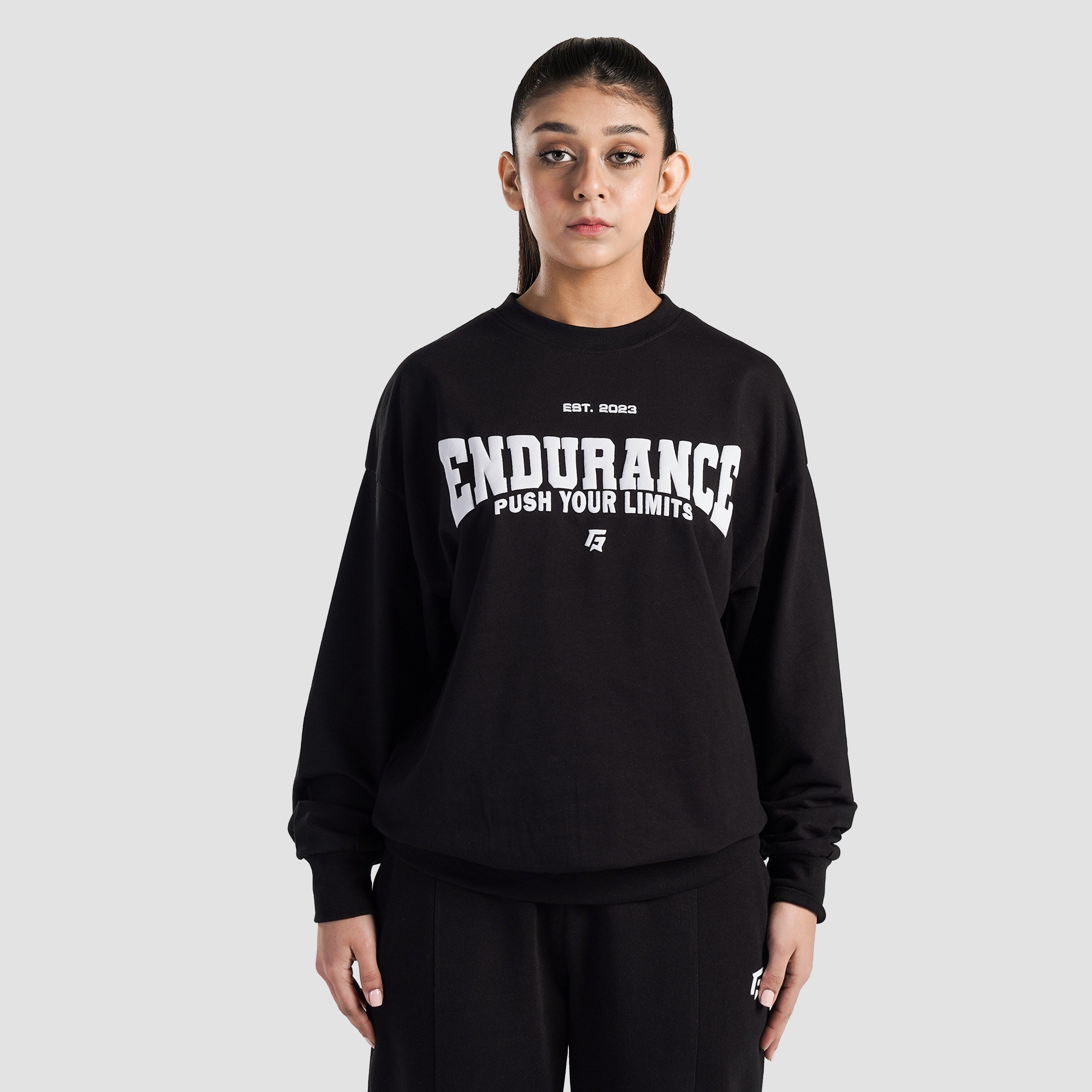 Endurance Oversized SweatShirt (Black)