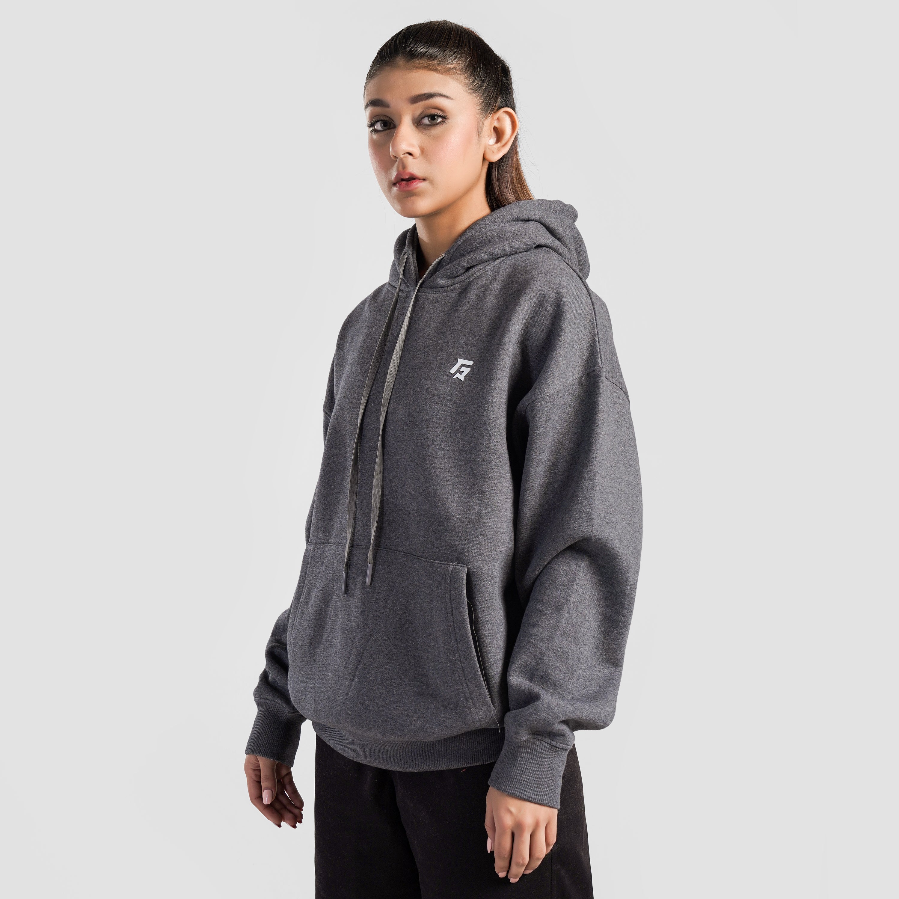 Essential Oversized Hoodie (Charcoal)