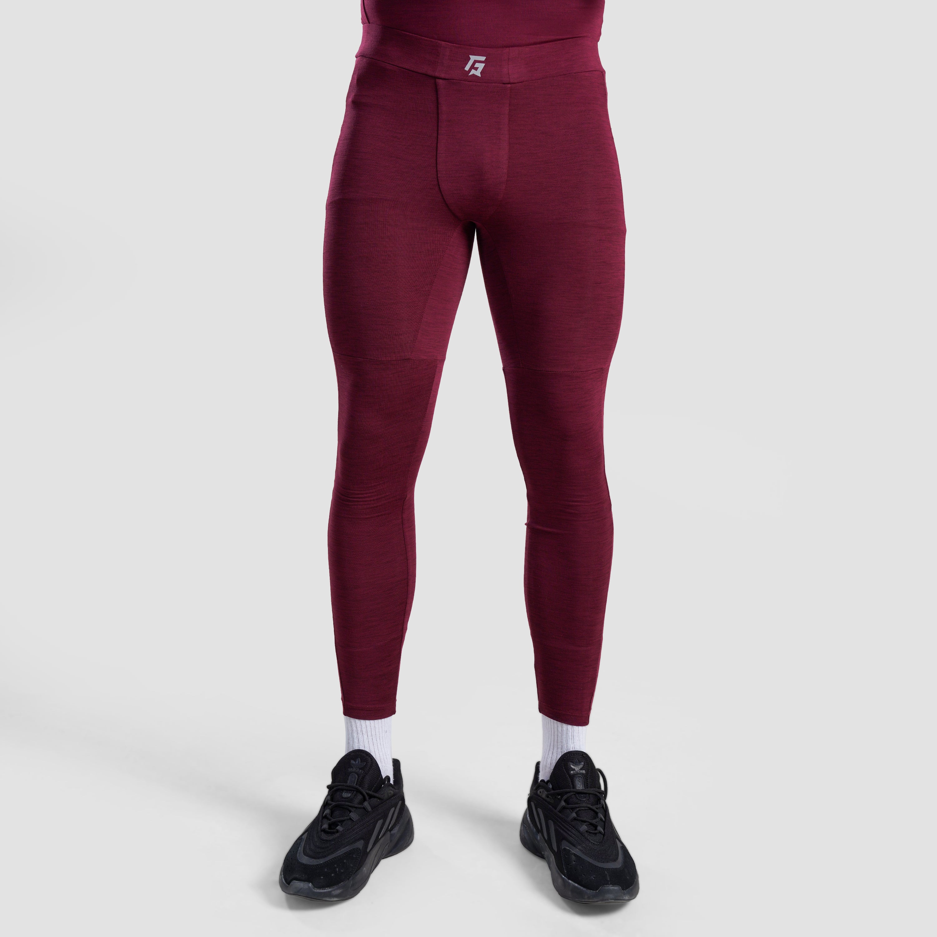 Burgundy compression pants on sale