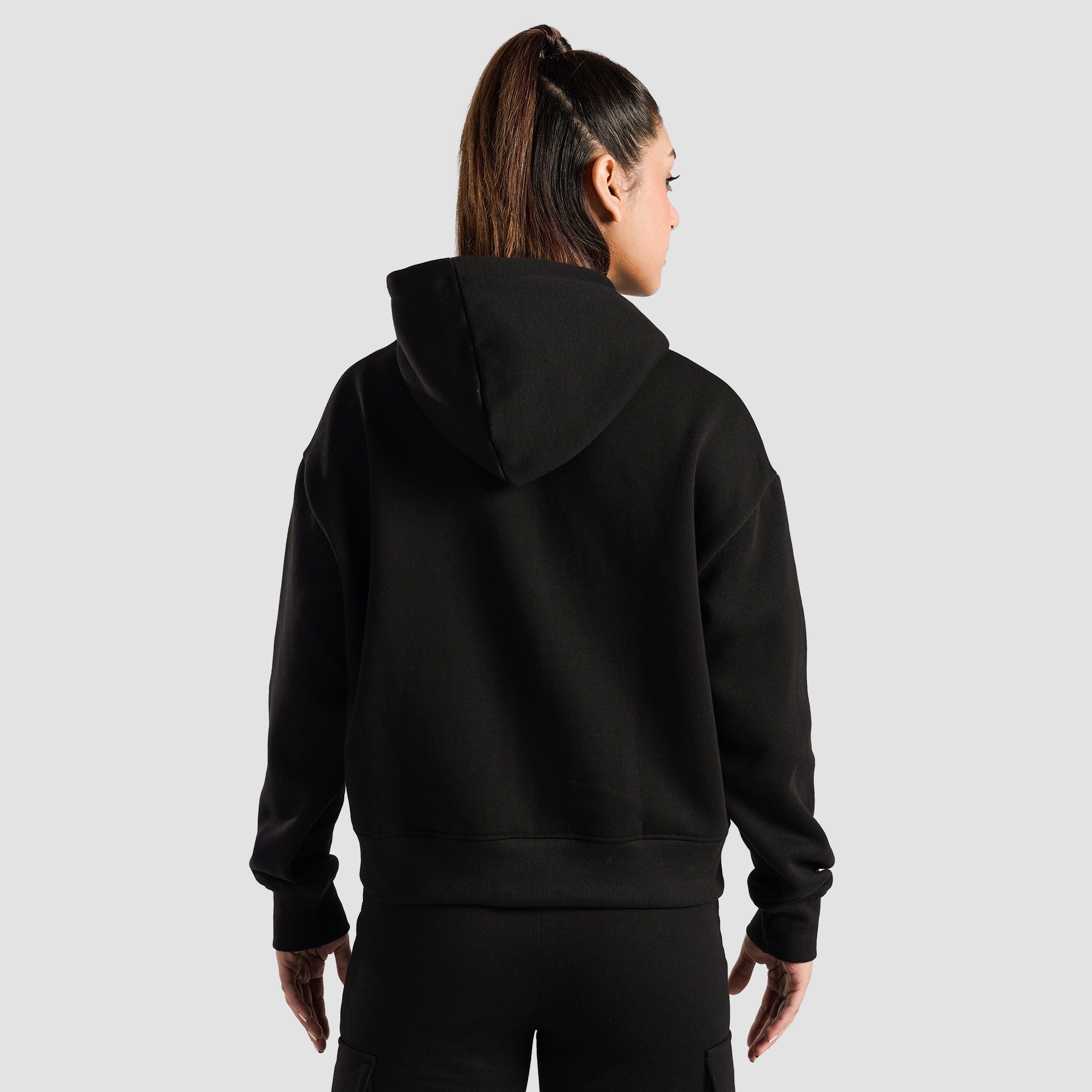 Apex Stride Zipper Hoodie (Black)