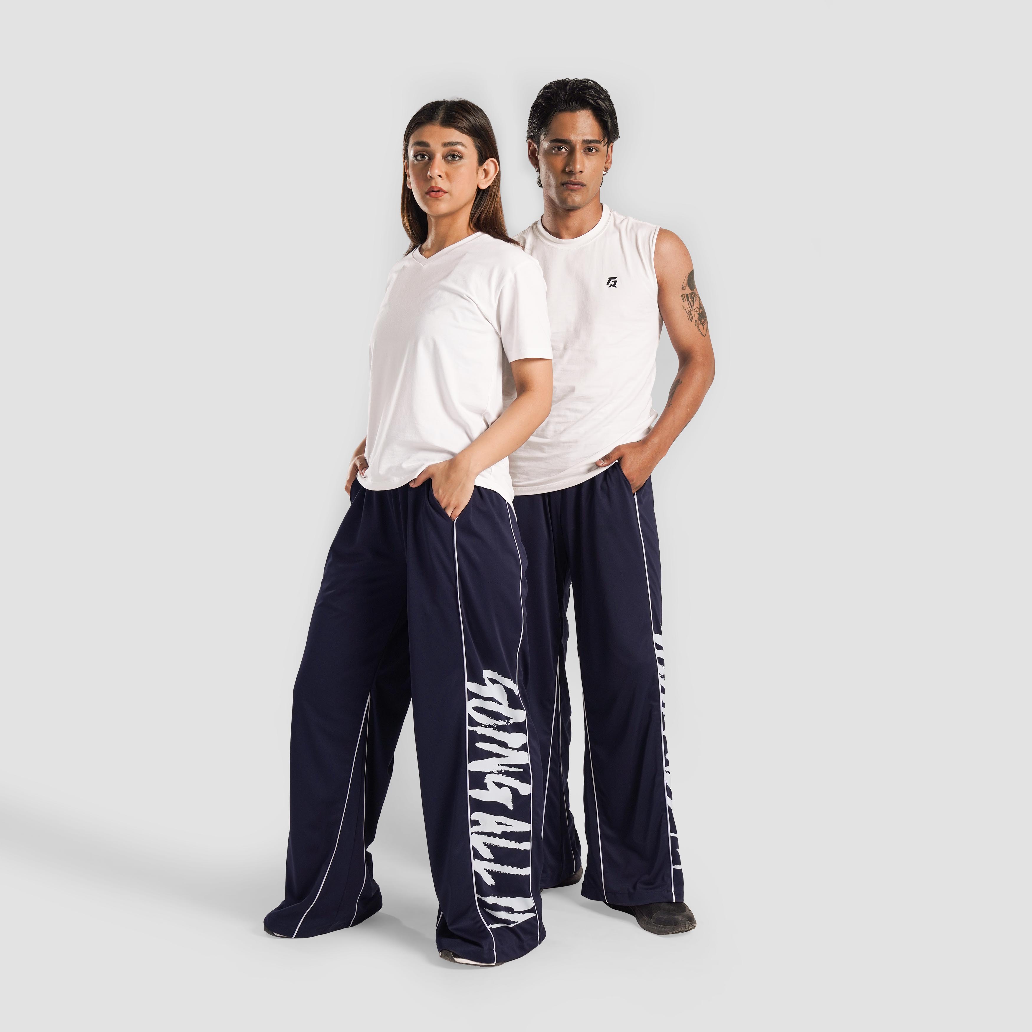 TextLine Trousers (Navy)