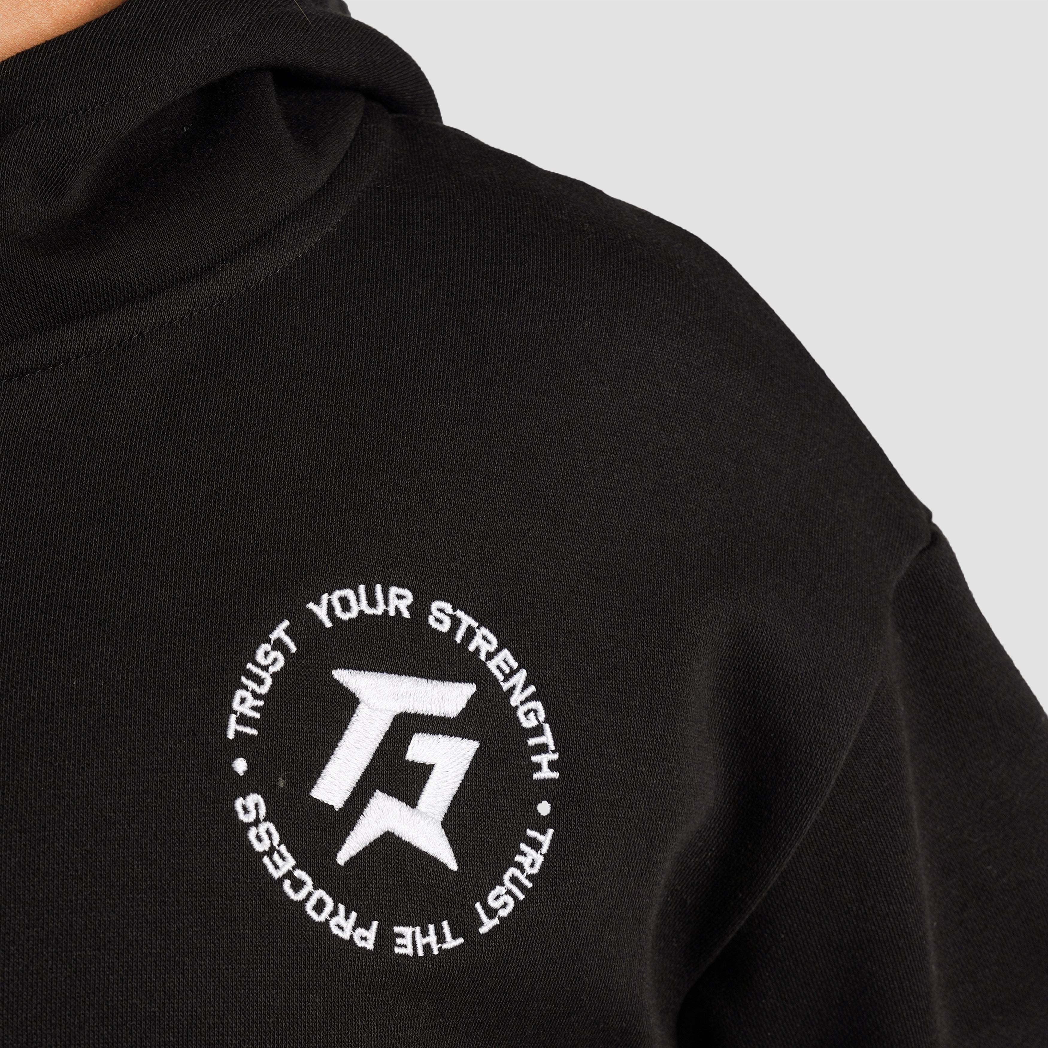 Apex Stride Zipper Hoodie (Black)