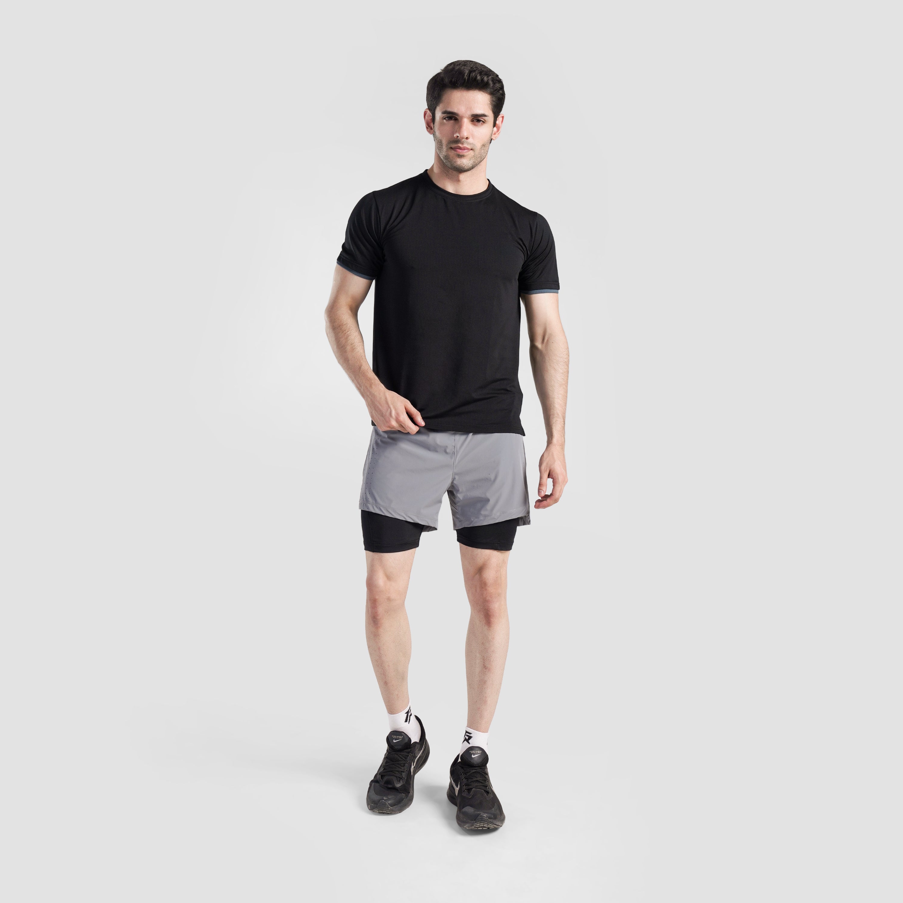 Elite Fit Active Shorts (Ash Grey)