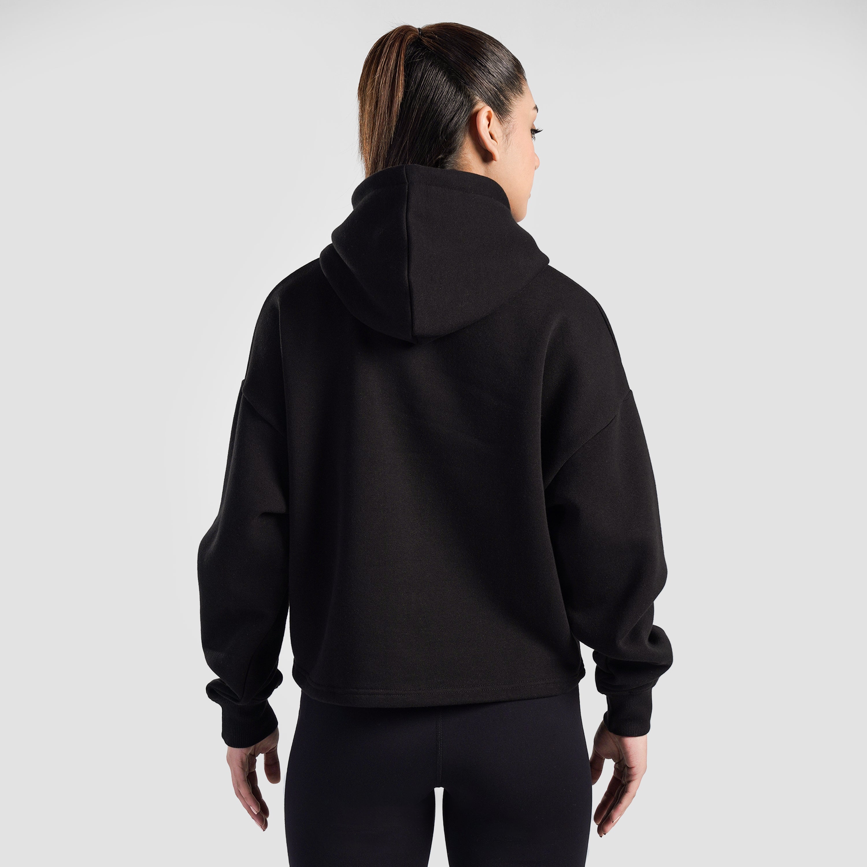 Crest Full Zippper Hoodie (Black)